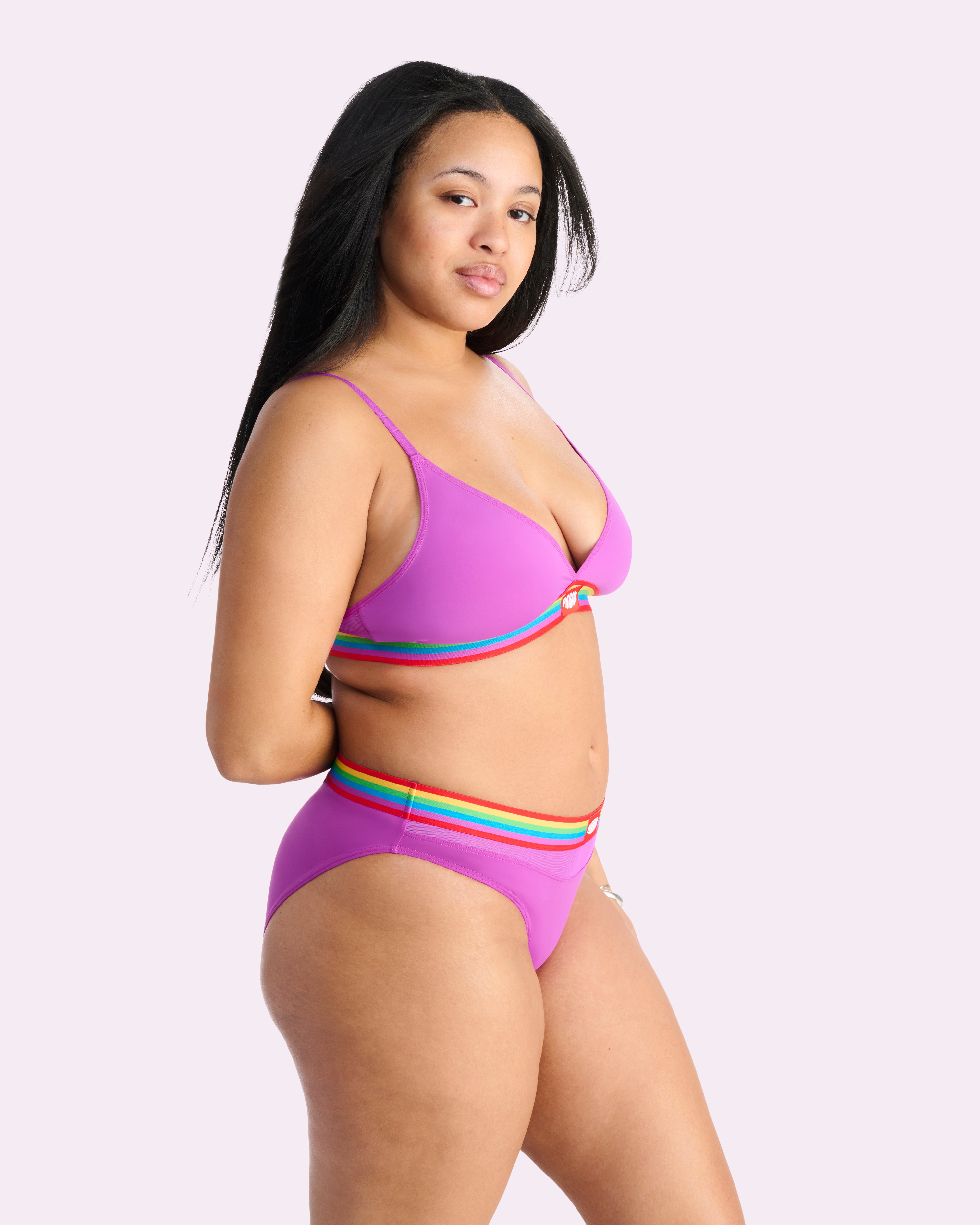 Re:Play New Triangle Bralette | Ultra-Soft Re:Play (Purple Cactus)、mySite、bengalsvssteelers