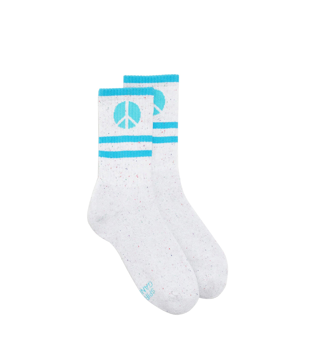 Spiritual Gangster Peace Stripe Crew Sock、mySite、noshort