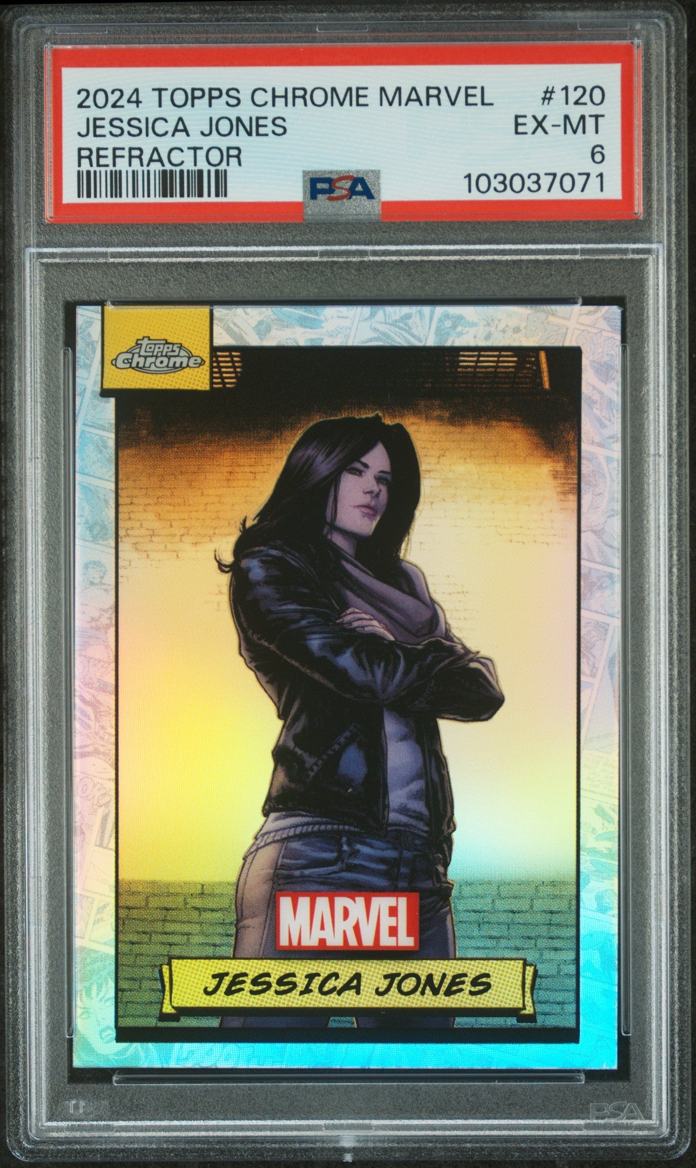 Jessica Jones #120 Refractor PSA 6 Topps Chrome Marvel 2024、mySite、waistdrama