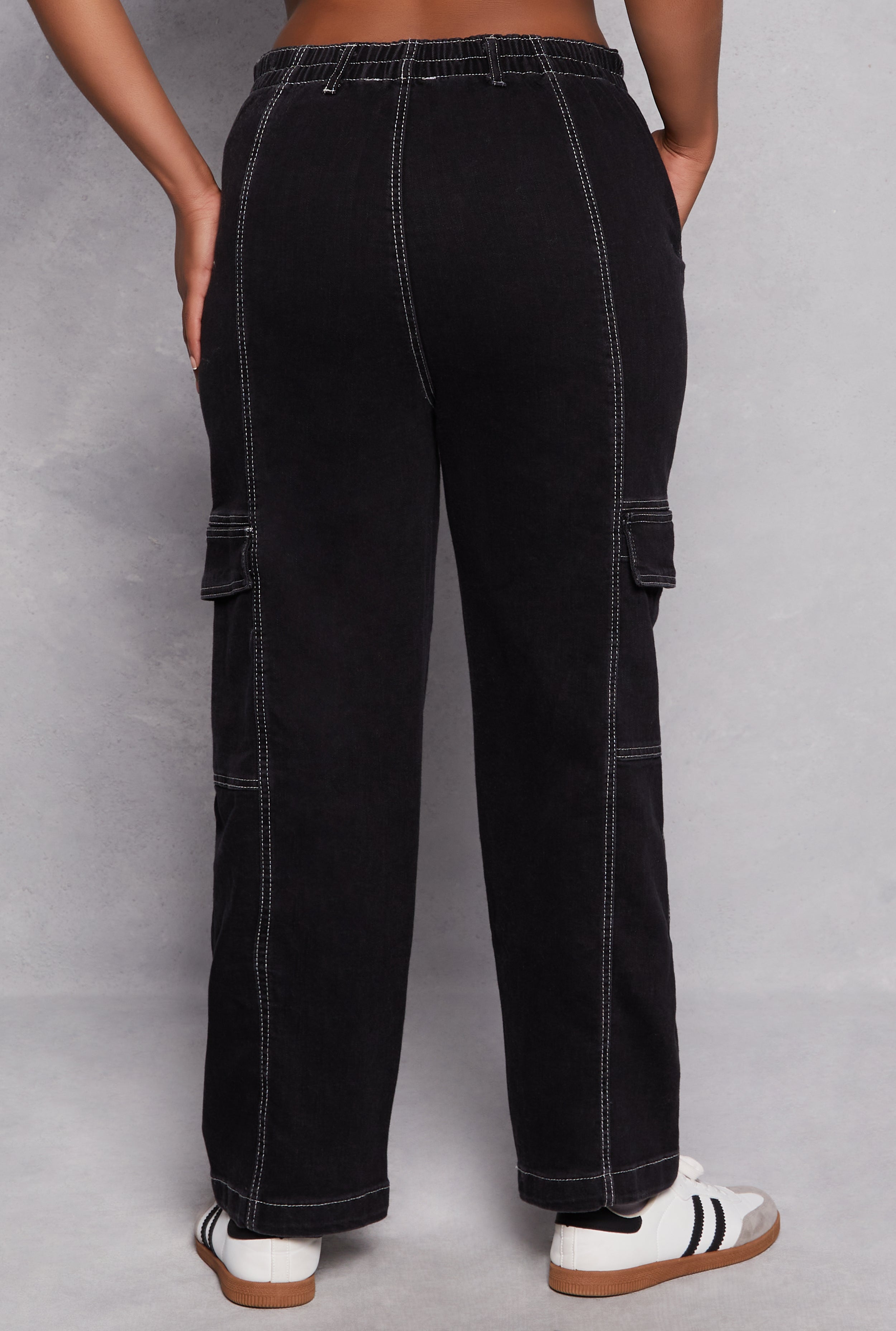 Plus Size Almost Famous Cargo Skater Jeans、mySite、camillekostekn