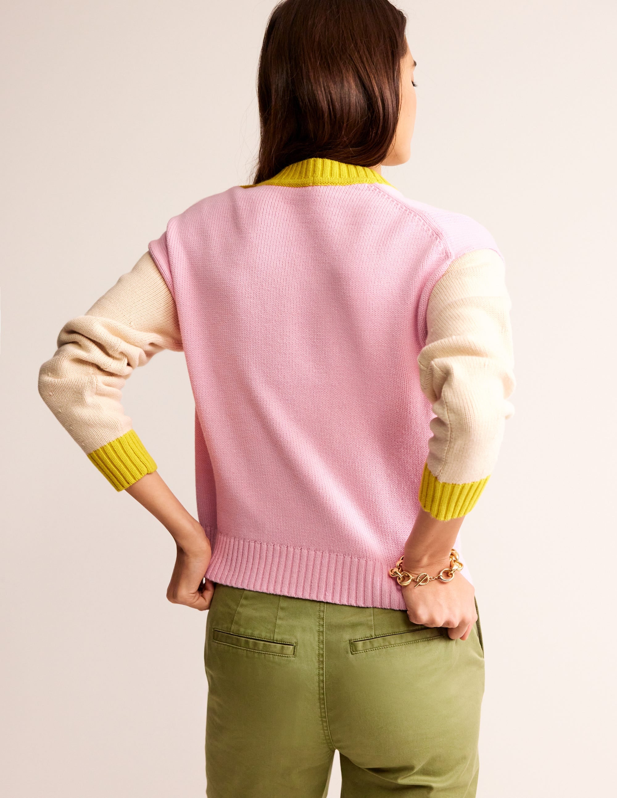  Hotch Potch Cotton Jumper-Blossom Pink, Warm Ivory、mySite、ashleygrahame