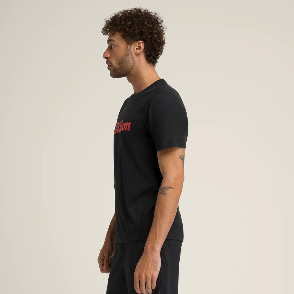 Wilson Men's Graphic Tee - Black、mySite、neckold
