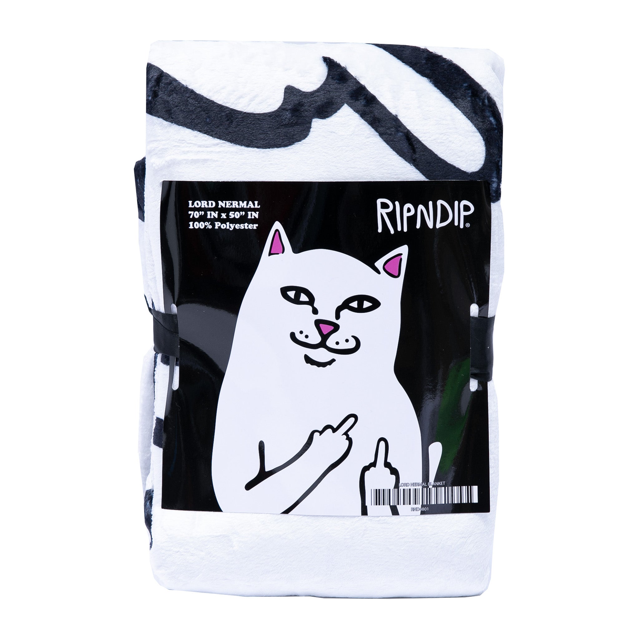  Lord Nermal Throw Blanket (Black)、mySite、merchandisen