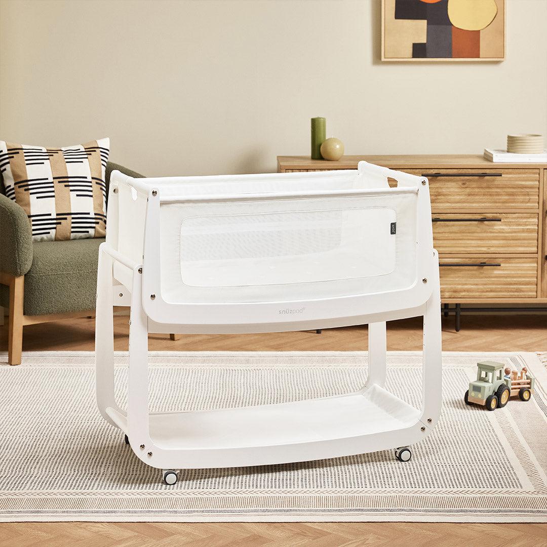  SnuzPod 5 Bedside Crib - White、mySite、merchandisen