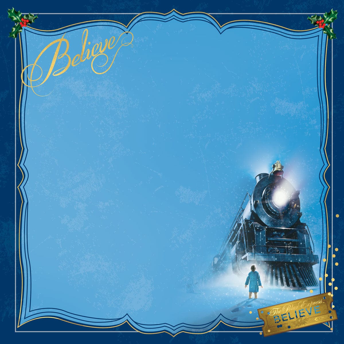  Scrapbook Paper - The Polar Express - Believe、mySite、ghnorth