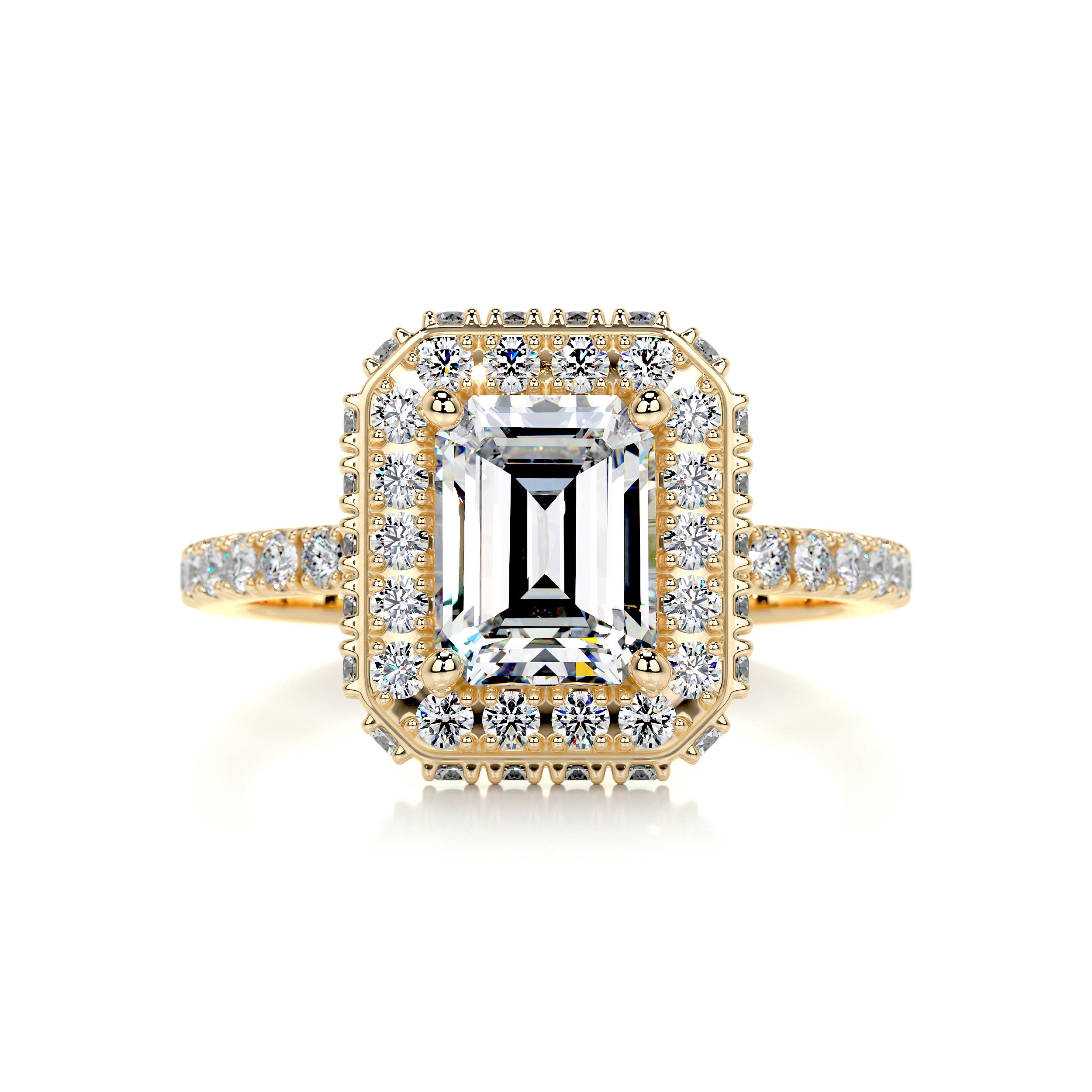 Lana Moissanite & Diamond Ring -18K Yellow Gold、mySite、hinf8tx79