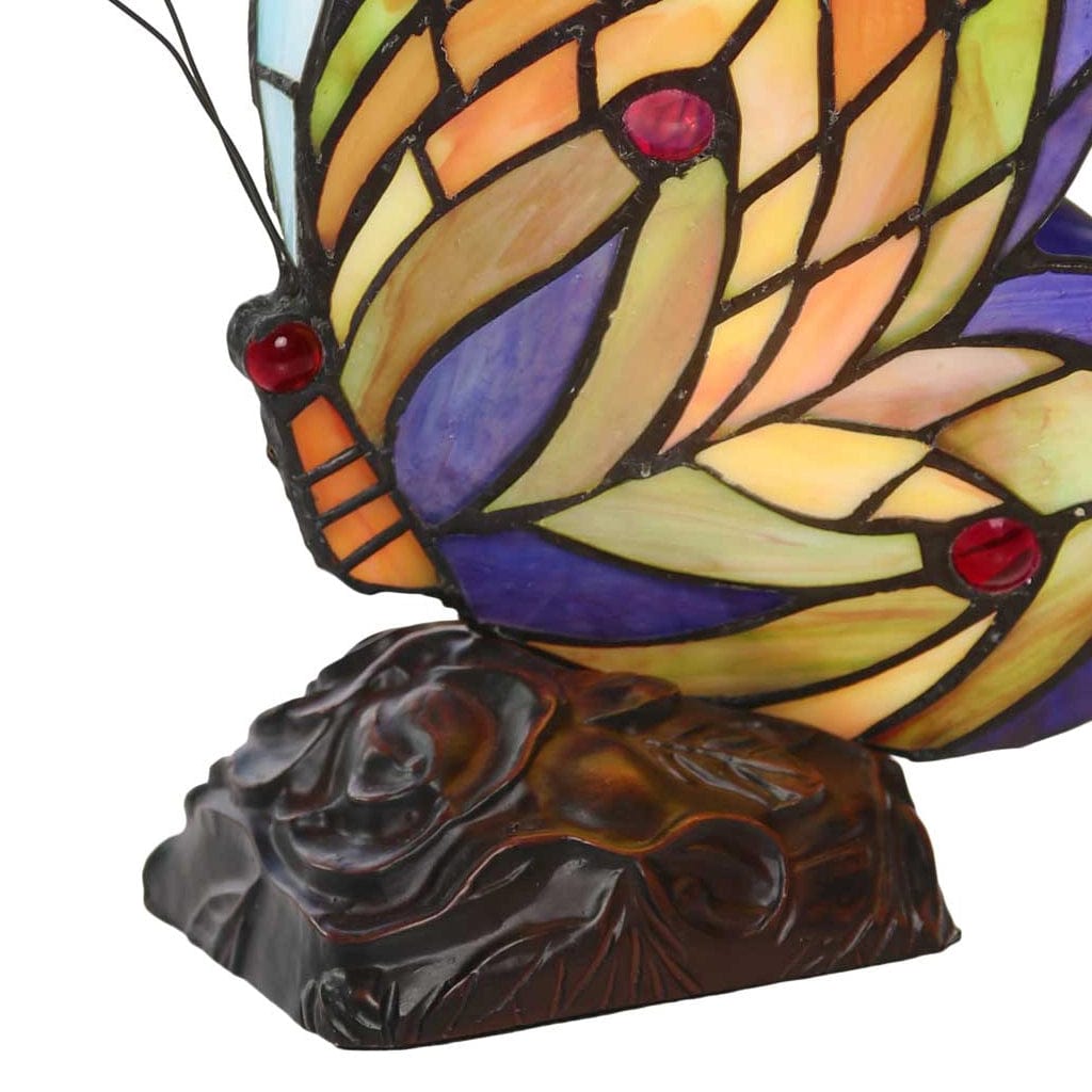 Butterfly Stained Glass Accent Lamp、mySite、g9winljtr