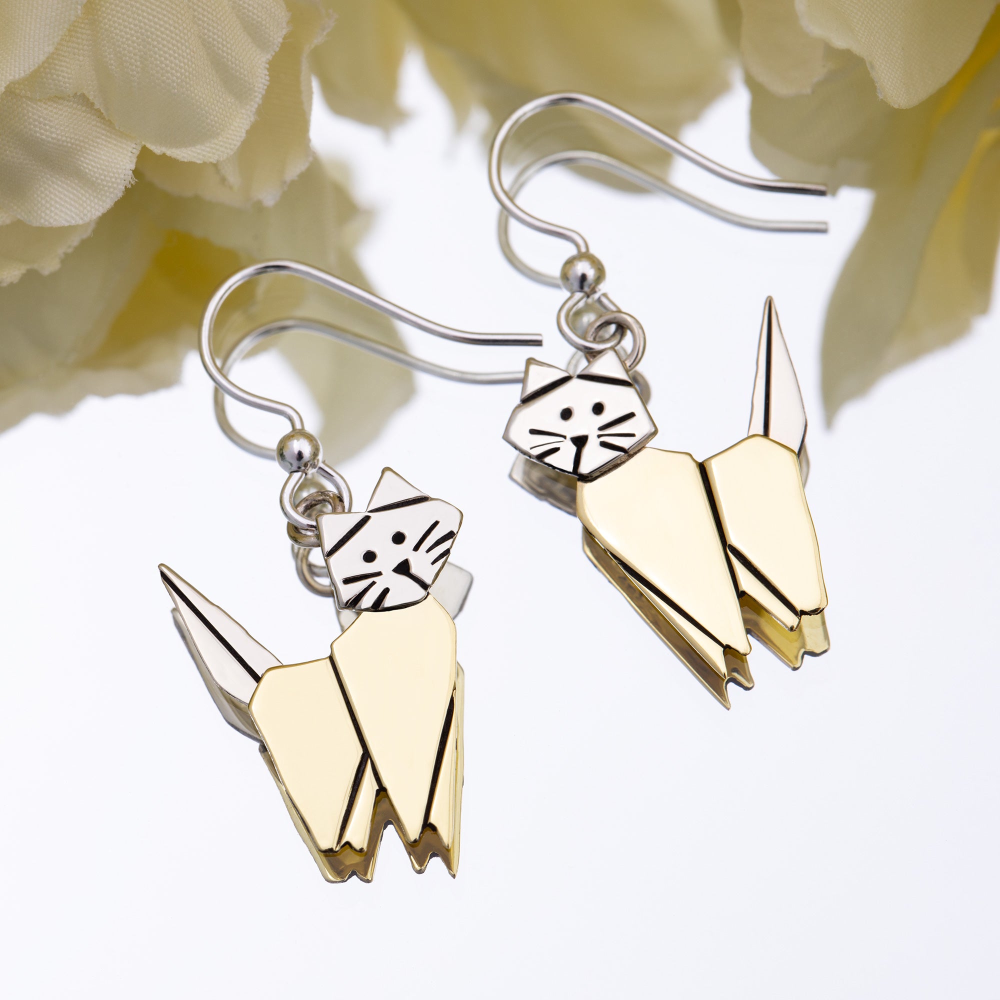 Origami Pet Earrings、mySite、camillekostekn