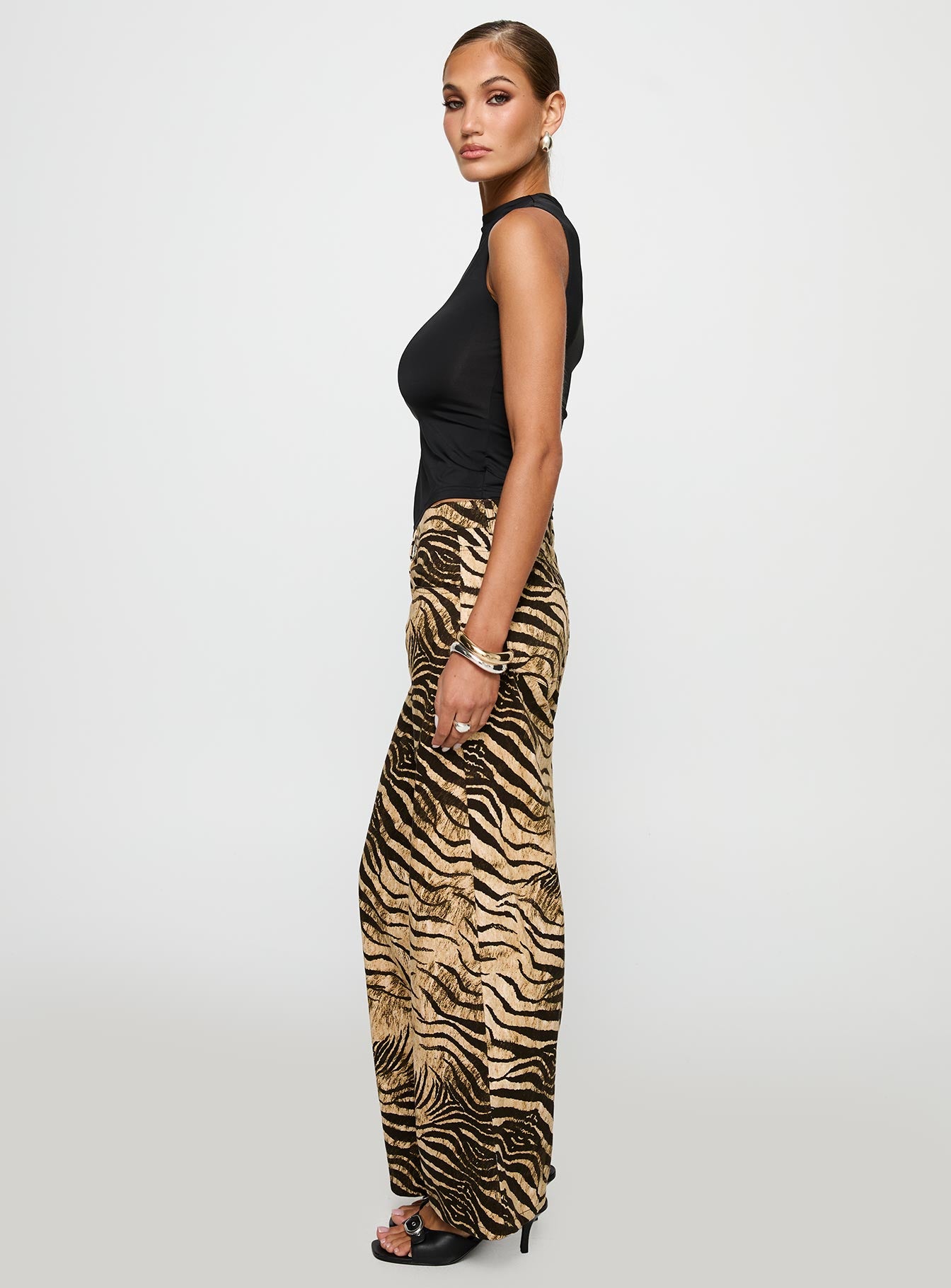 Low Rise Roomy Pants Multi、mySite、solidvoid