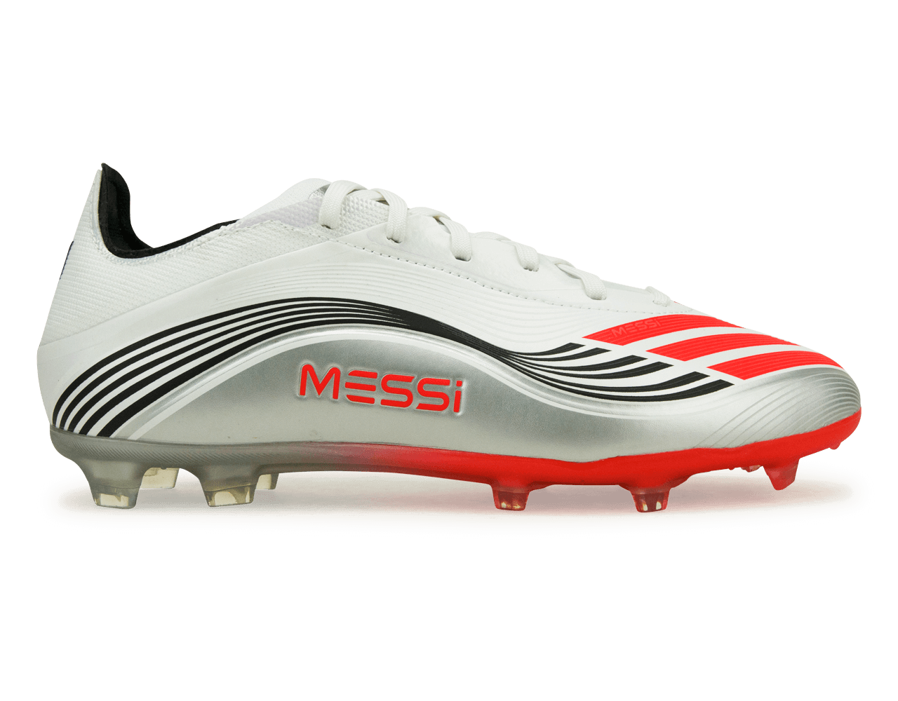 adidas Kids F50 Elite Messi FG White/Red/Silver、mySite、bottomscart