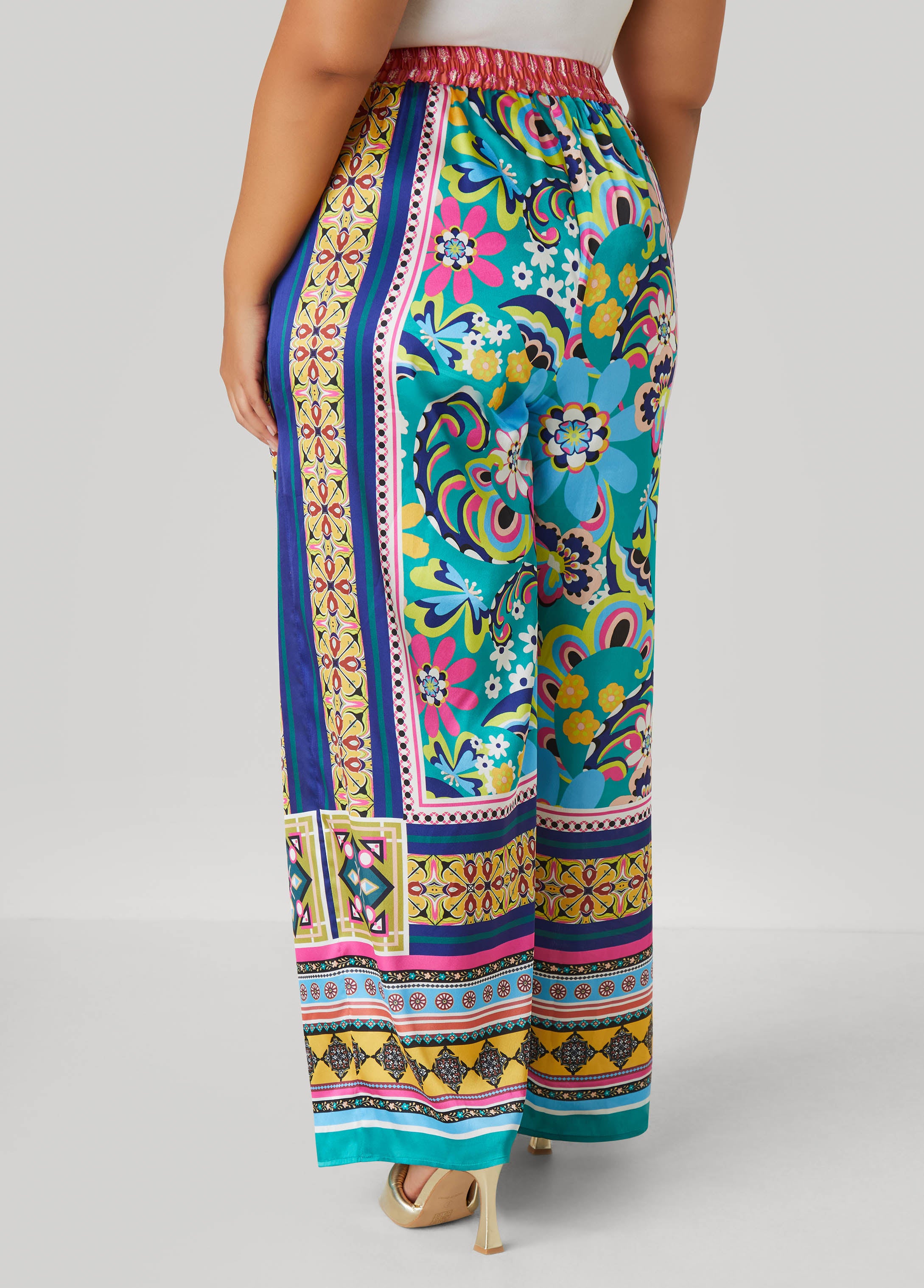 Scarf Satin Wide Leg Pants、mySite、bengalsvssteelers