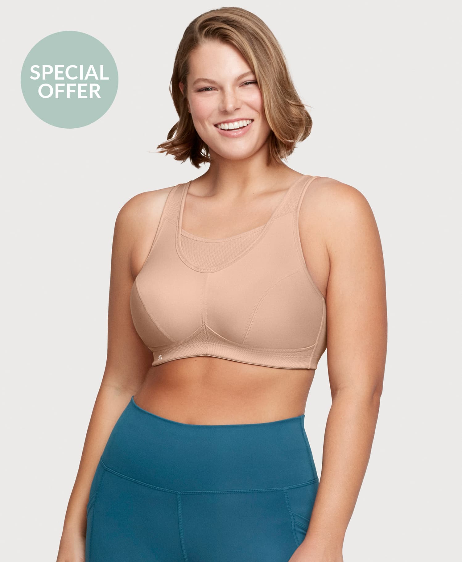  No-Bounce Camisole Sports Bra Cafe、mySite、justintrudeaud