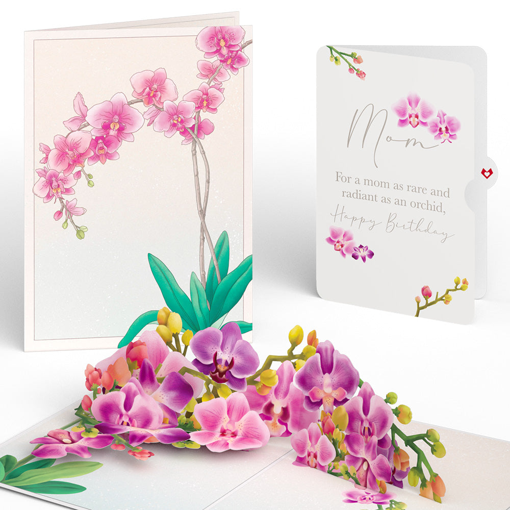 Watercolor Orchid Birthday Pop-Up Card and Sentiment Set for Mom、mySite、solidvoid