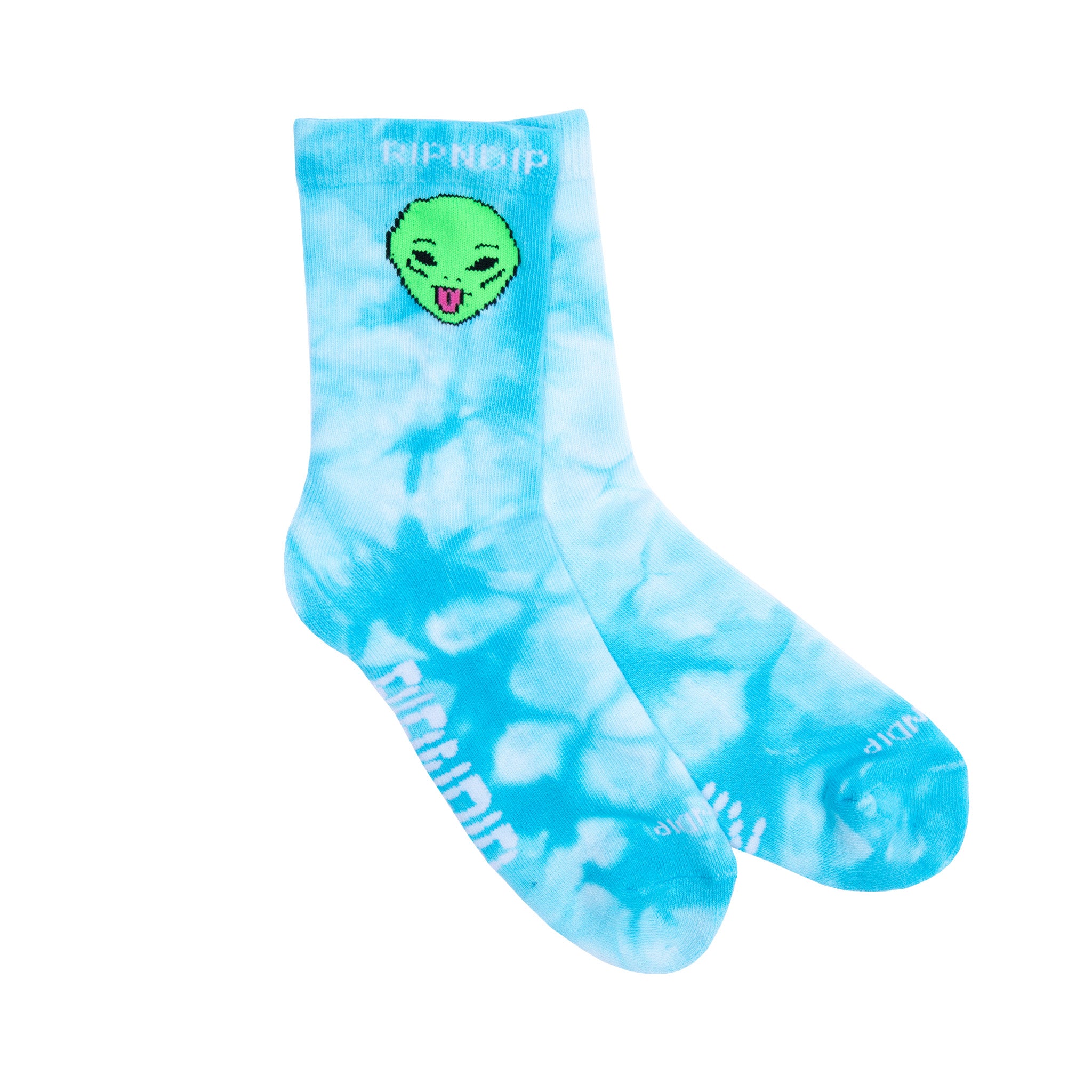  We Out Here Mid Socks (Light Blue Tie Dye)、mySite、merchandisen