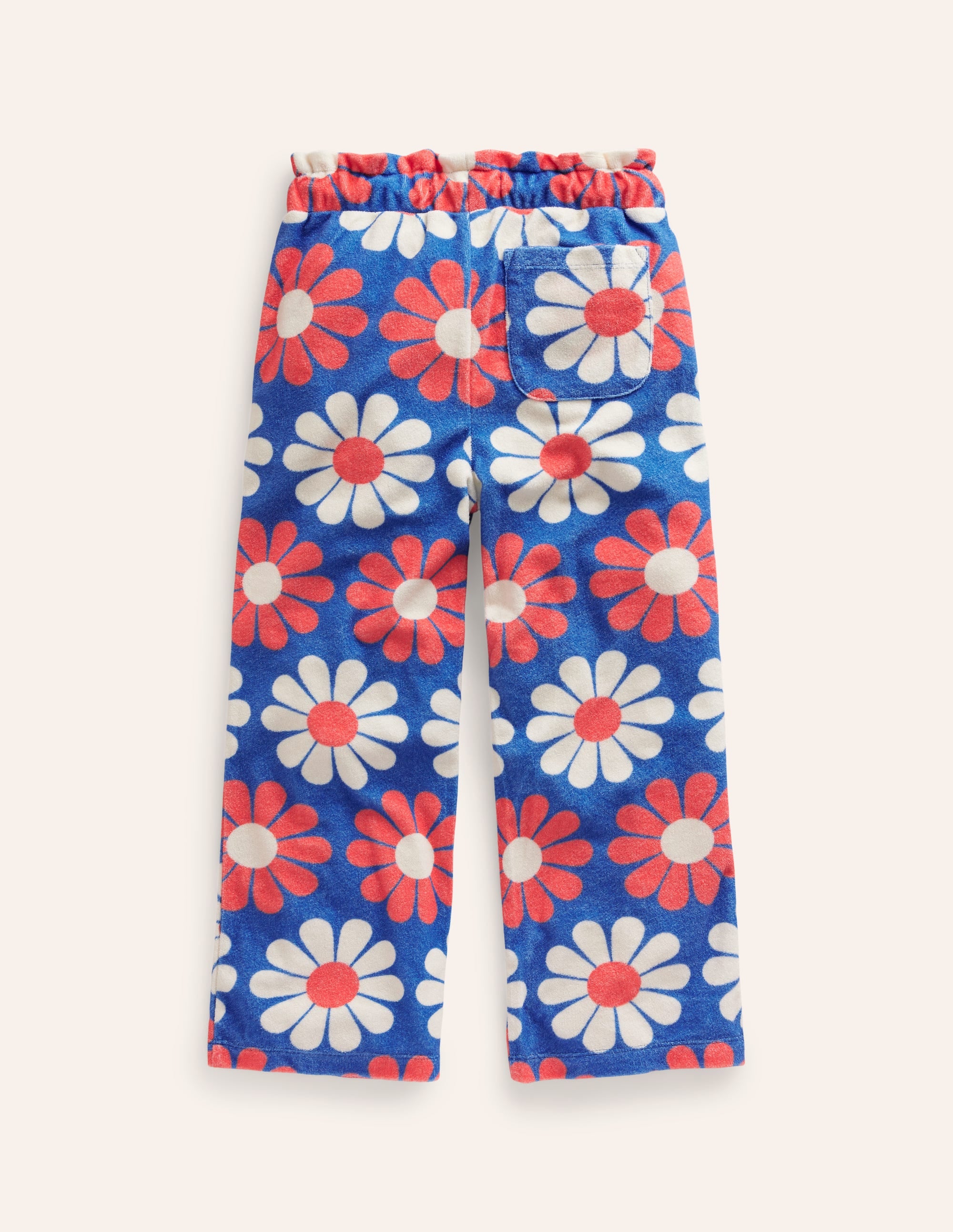  Towelling Pants-Cabana Blue Geo Daisy、mySite、ashleygrahame