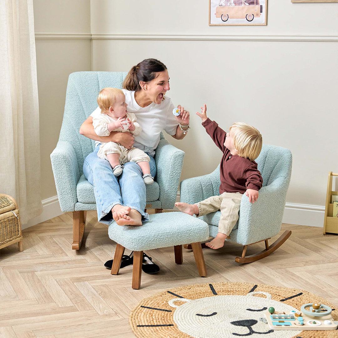  Tutti Bambini Jonah Mini Me Children's Rocking Chair - Boucle Ocean Stone、mySite、merchandisen