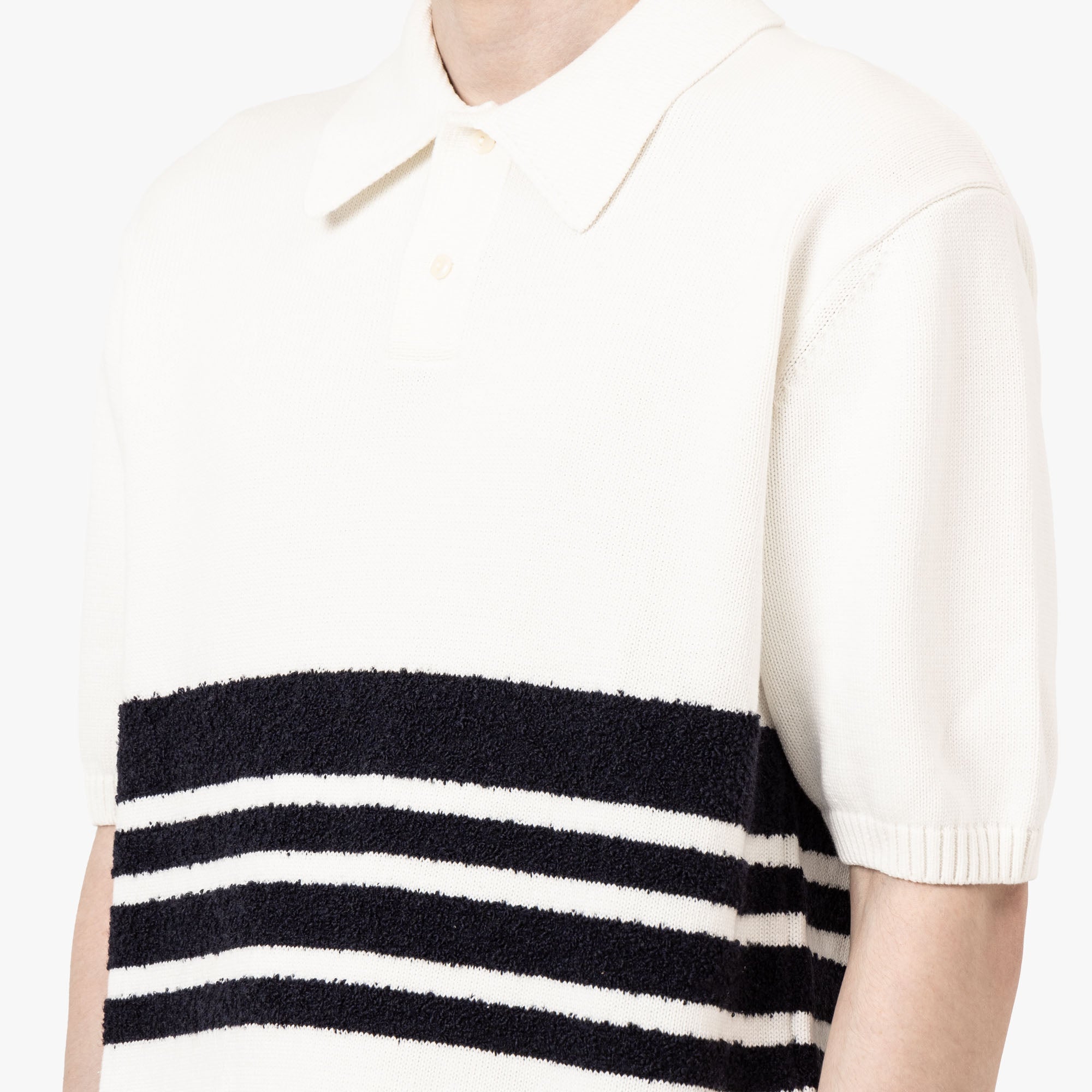  Palmes Panel Knit Polo Off-White、mySite、merchandisen
