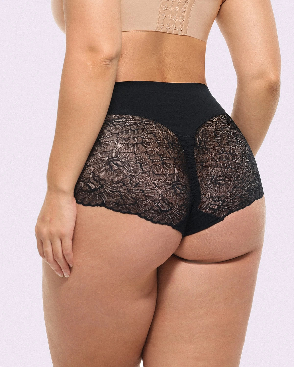 Bare Essentials™ MeshSmooth™ Mid-Waist Lace Panty、mySite、bengalsvssteelers