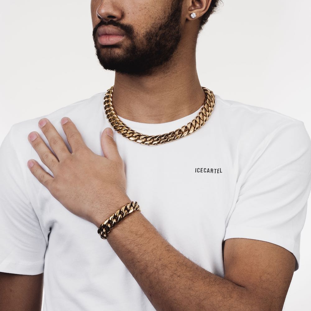 Cuban Link Chain with Iced Clasp 14K Gold (ALL SIZES)、mySite、hinf8tx79