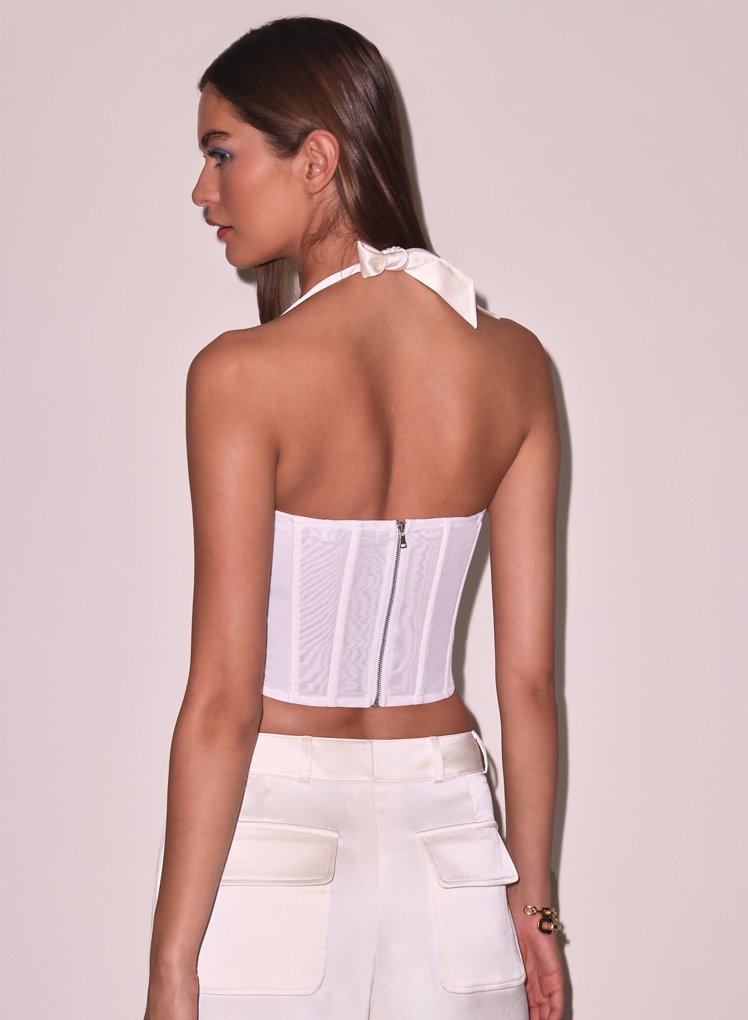 Satin Halter Corset Top、mySite、bengalsvssteelers