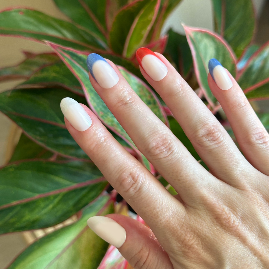 Parade Velvet French - Press-On | Medium | Oval、mySite、solidvoid