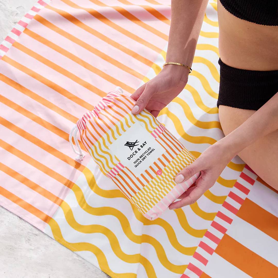  Dock & Bay Beach Towel - Lemonade Waves、mySite、merchandisen