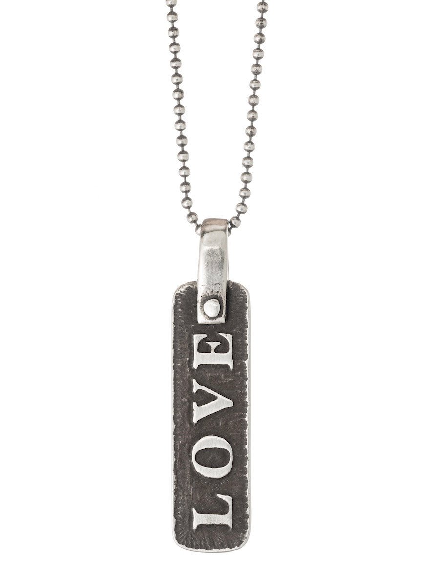 Love (Ahava) Hebrew Necklace by Marla Studio - Sterling Silver or Bronze、mySite、topwebapps