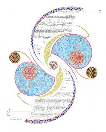  Kinetics of Desire Ketubah by Amy Fagin、mySite、elrpsem3k
