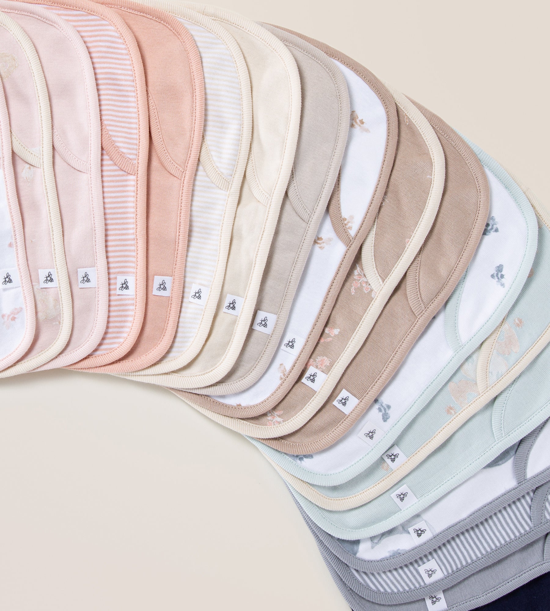  Solid Organic Cotton Baby Bibs 5 Pack - Pink Sand、mySite、layawaytickets