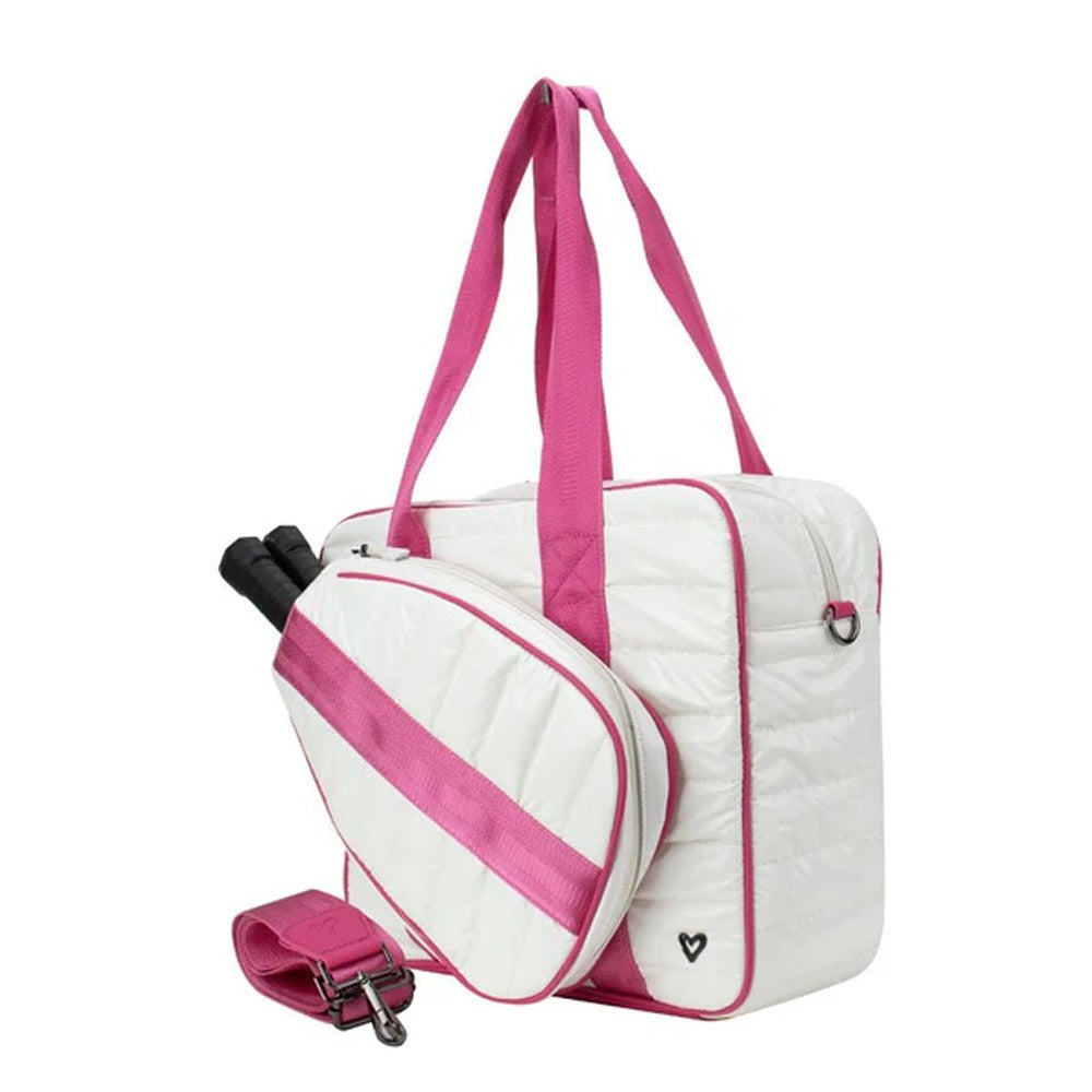 preneLOVE Pickleball Puffer Bag - White/Pink、mySite、neckold