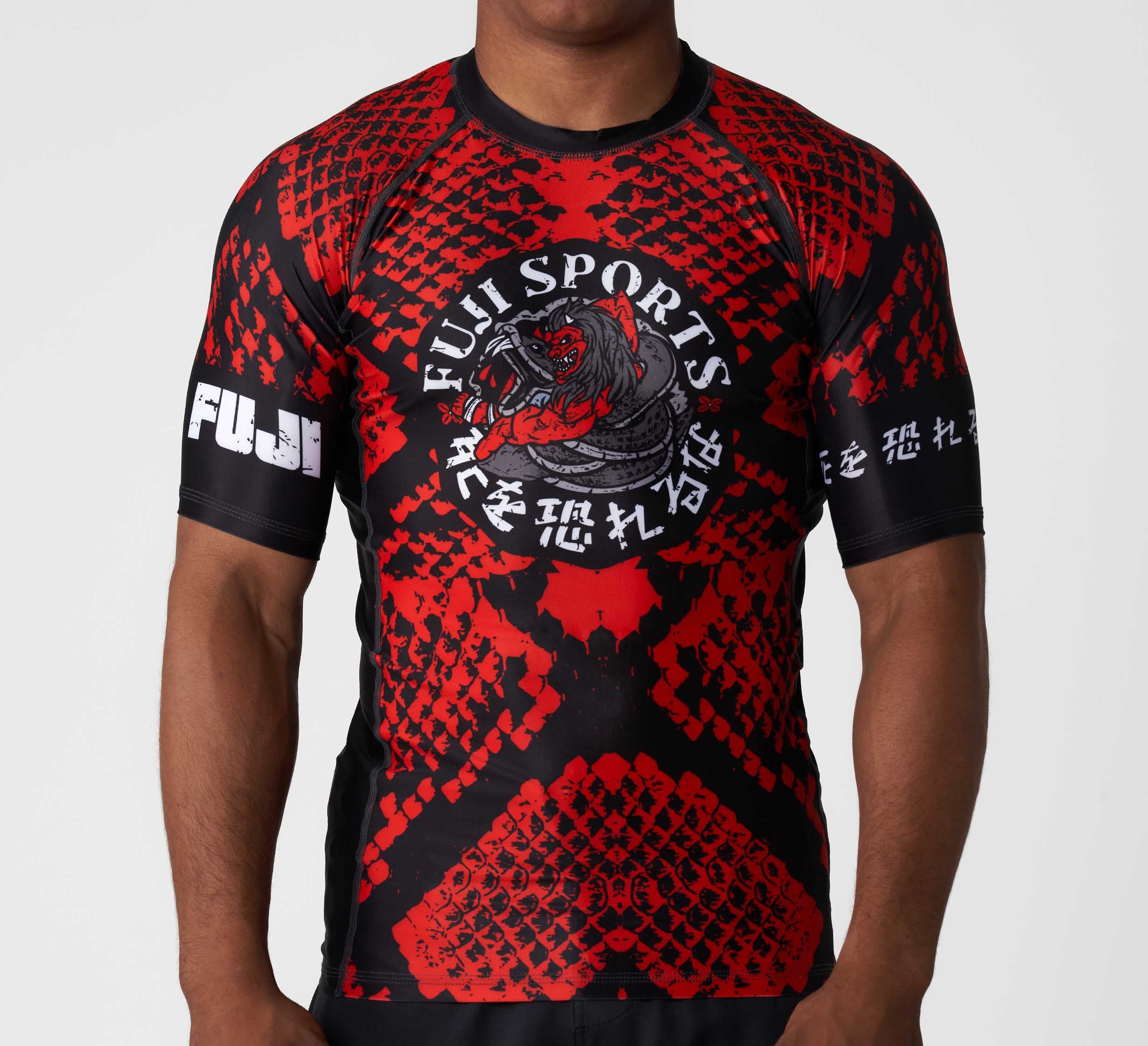 Oni vs. Anaconda Short Sleeve Rashguard Red、mySite、gigharbornorthrealestate