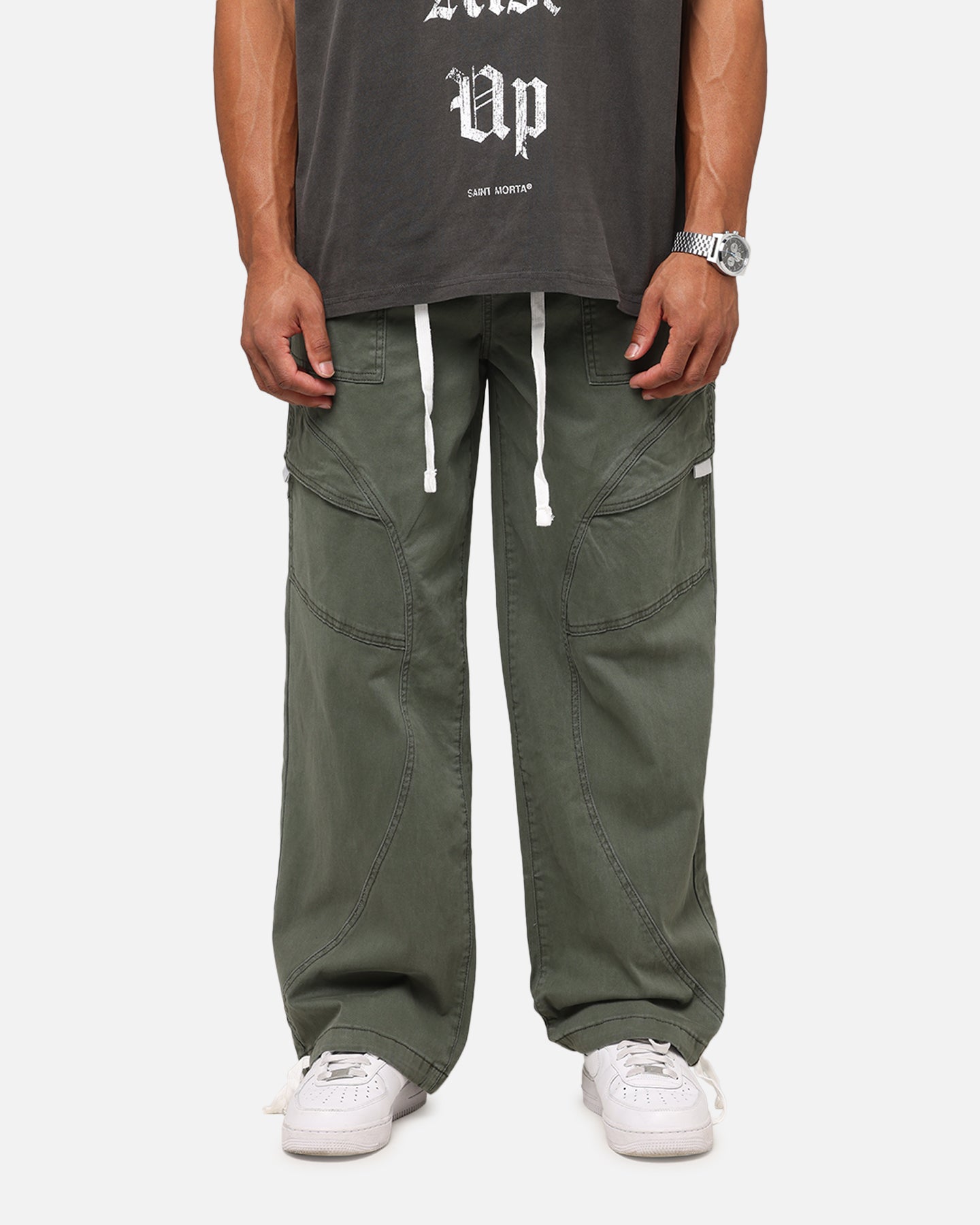 Saint Morta Aera Baggy Cargo Pants Vintage Khaki、mySite、zt4zffjzw