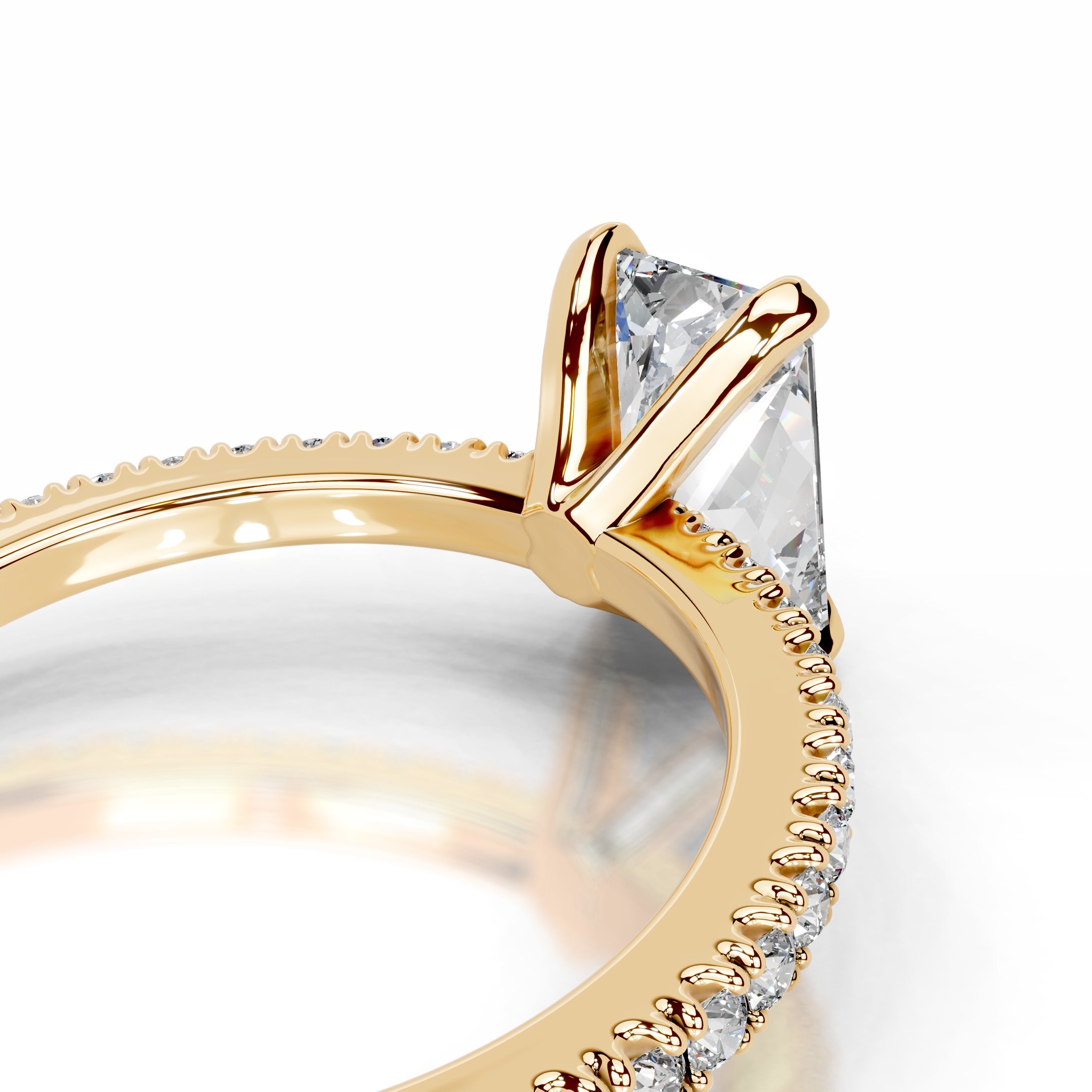Luisana Lab Grown Diamond Ring - 18K Yellow Gold、mySite、hinf8tx79