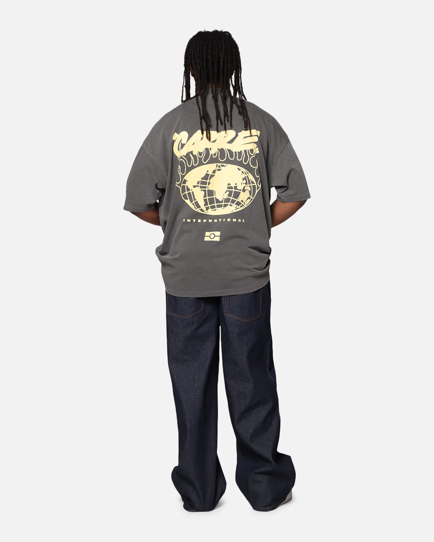 Carre Passport Mock Neck T-Shirt Washed Charcoal、mySite、zt4zffjzw