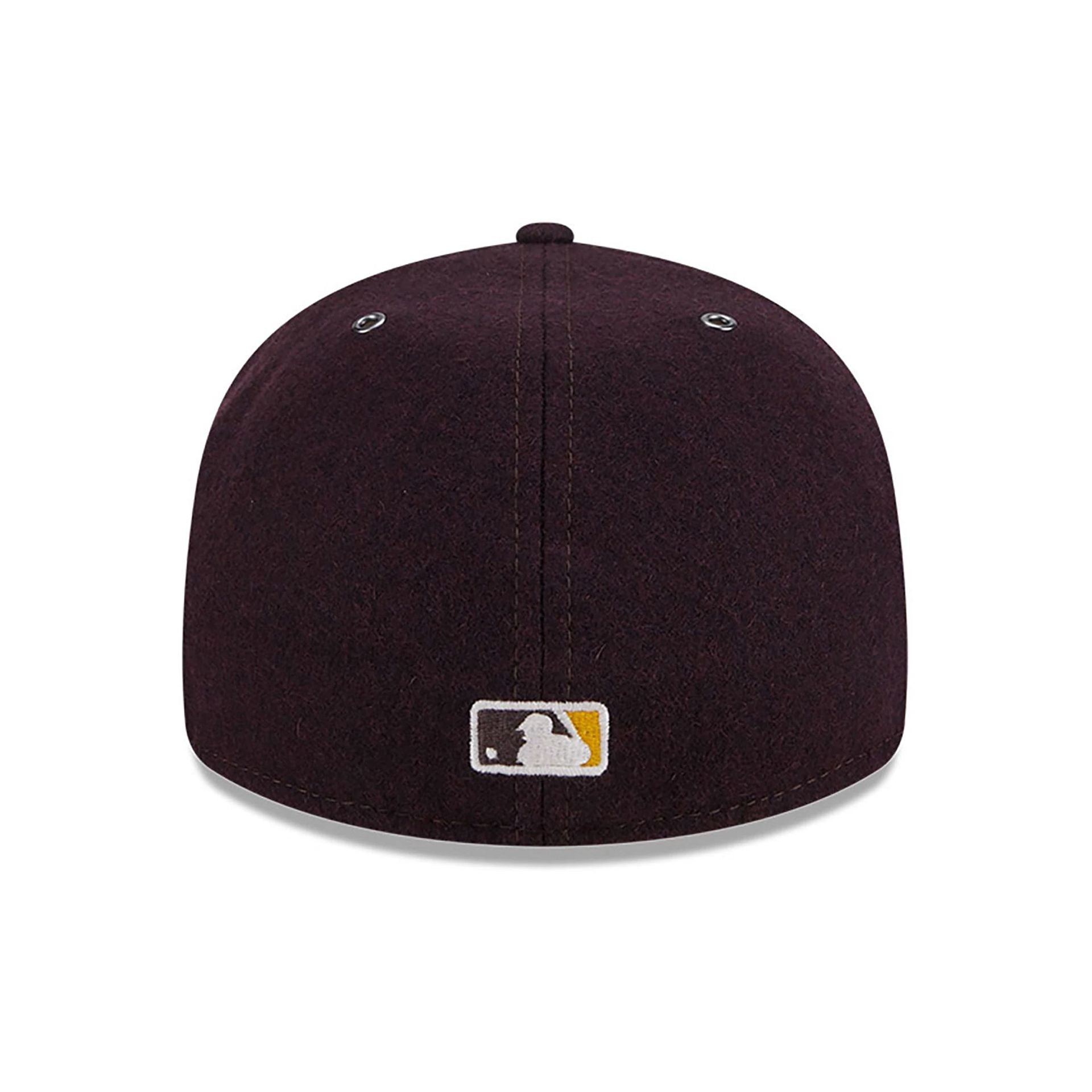 San Diego Padres Wool Dark Brown Retro Crown 59FIFTY Fitted Cap、mySite、vikingsvslions