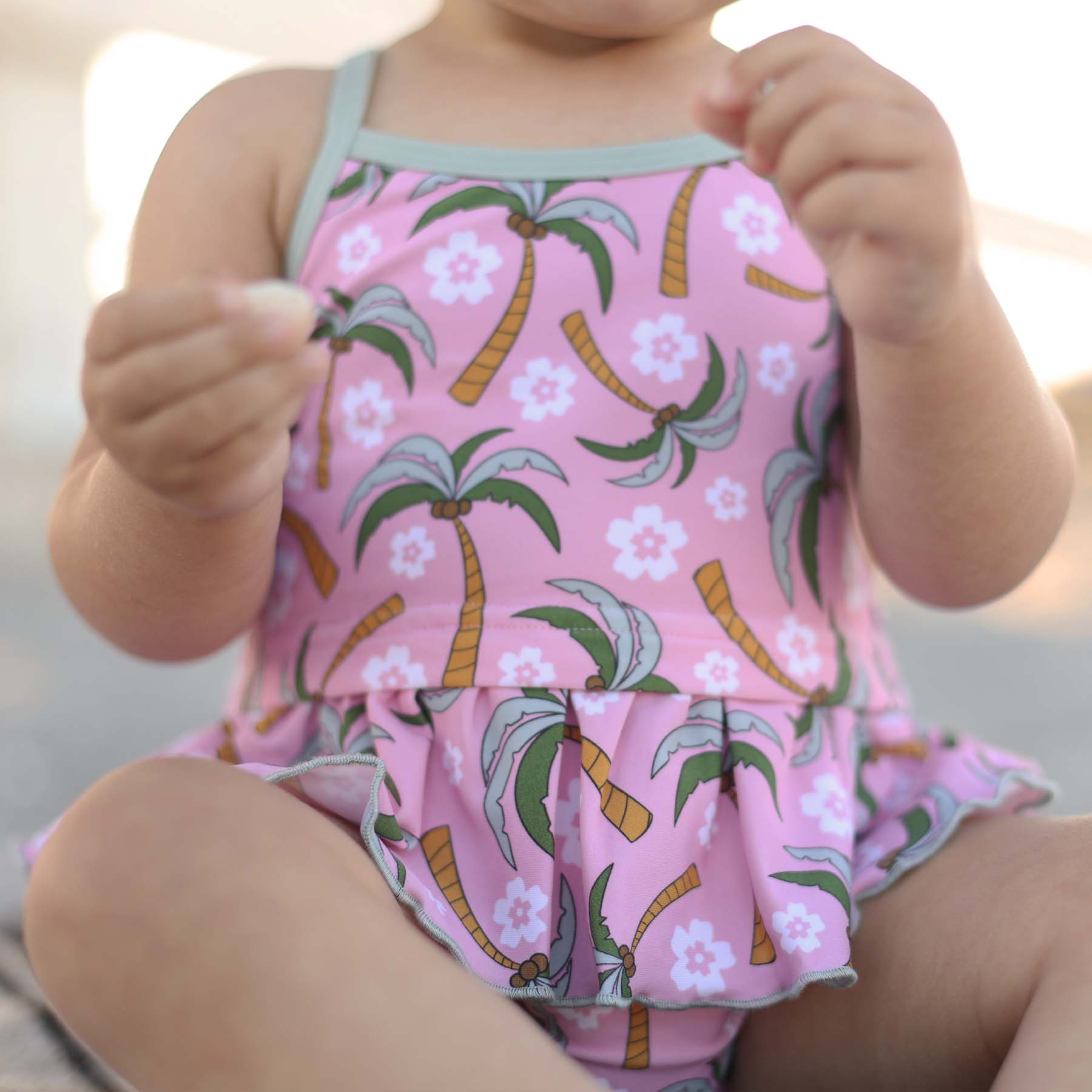  Two Piece Strappy Tankini with Ruffle Bottom | Palm Party、mySite、layawaytickets