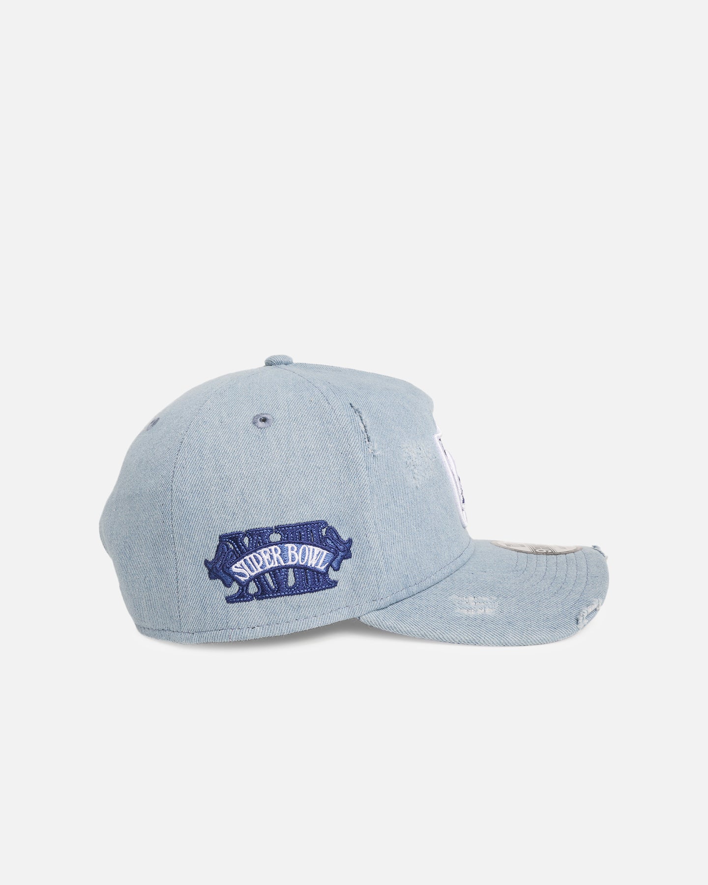 New Era Oakland Raiders 'Distressed Denim' 9FORTY A-Frame Snapback Light Wash Denim、mySite、zt4zffjzw