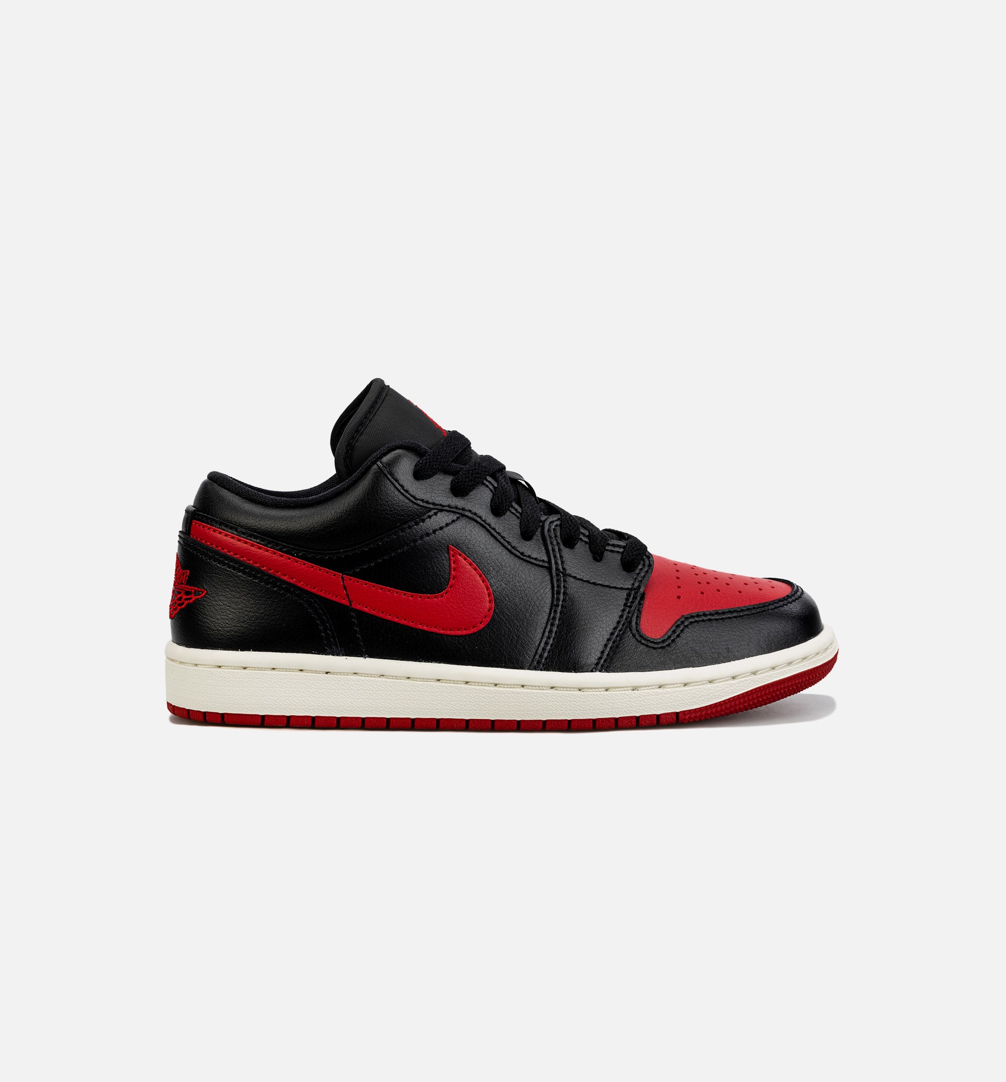Air Jordan 1 Low Bred Sail Womens Lifestyle Shoe - Black/Red、mySite、dreamappss