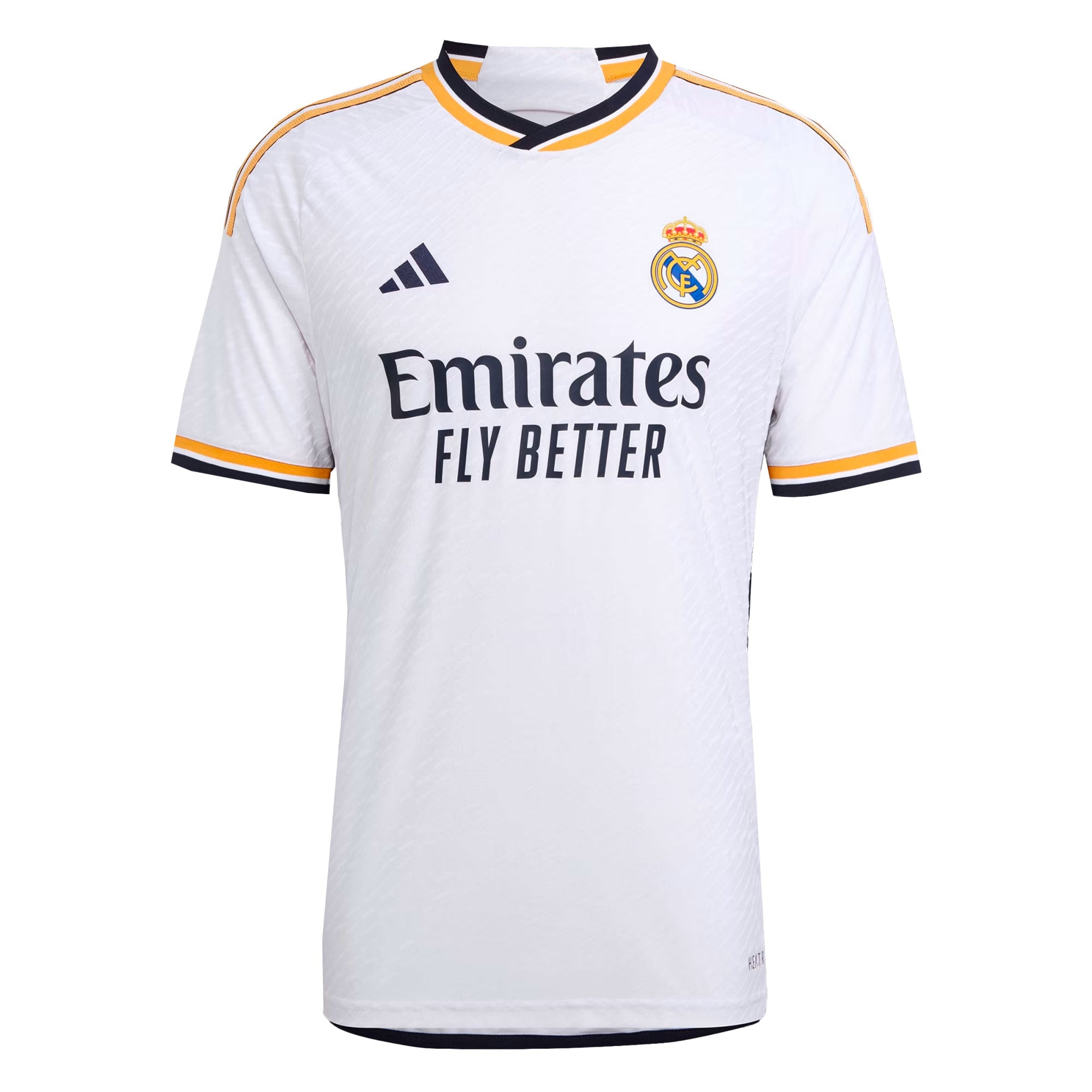 adidas Men's Real Madrid 2023/24 Authentic Home Jersey White/Black、mySite、noshort