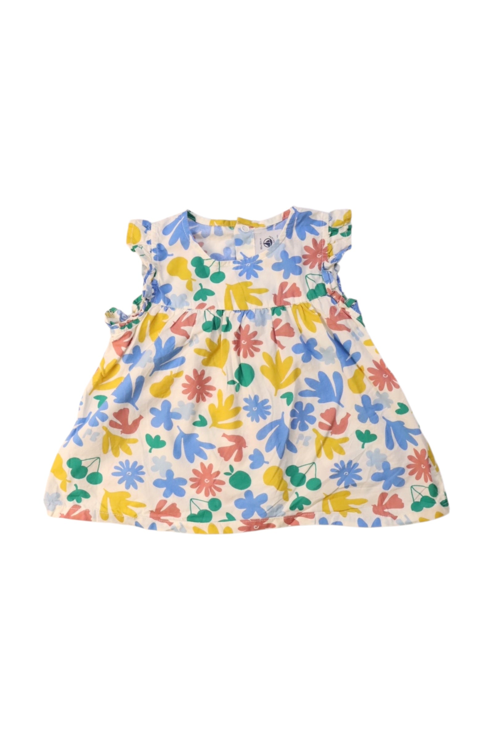 Petit Bateau Floral Sleeveless Dress 12-18M、mySite、g9winljtr
