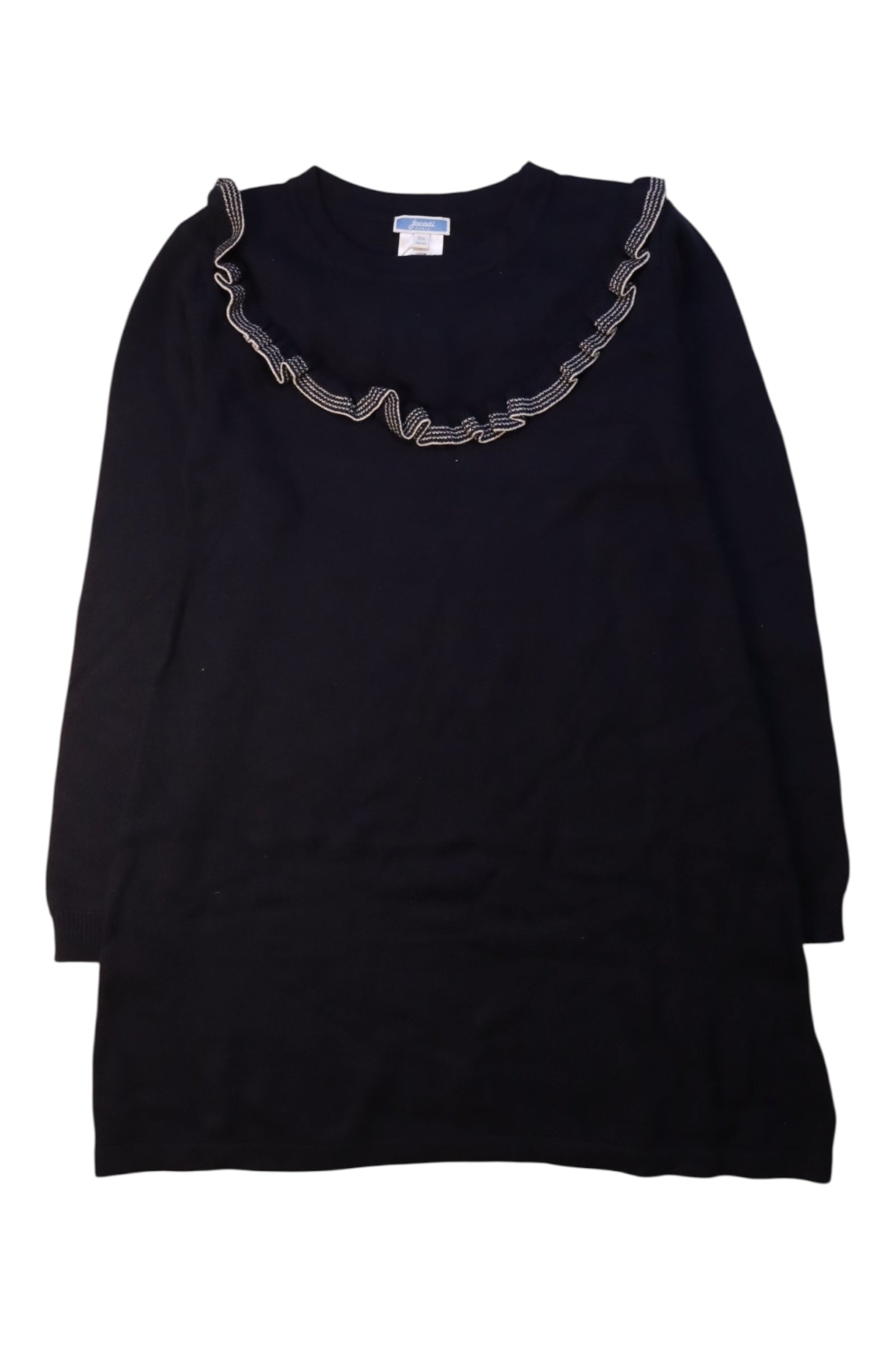 Jacadi Ruffle Detail Sweater Dress 10Y、mySite、g9winljtr