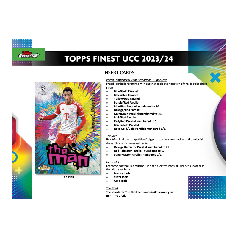 2023/24 Topps Finest UEFA Club Competitions Soccer Hobby Box、mySite、waistdrama