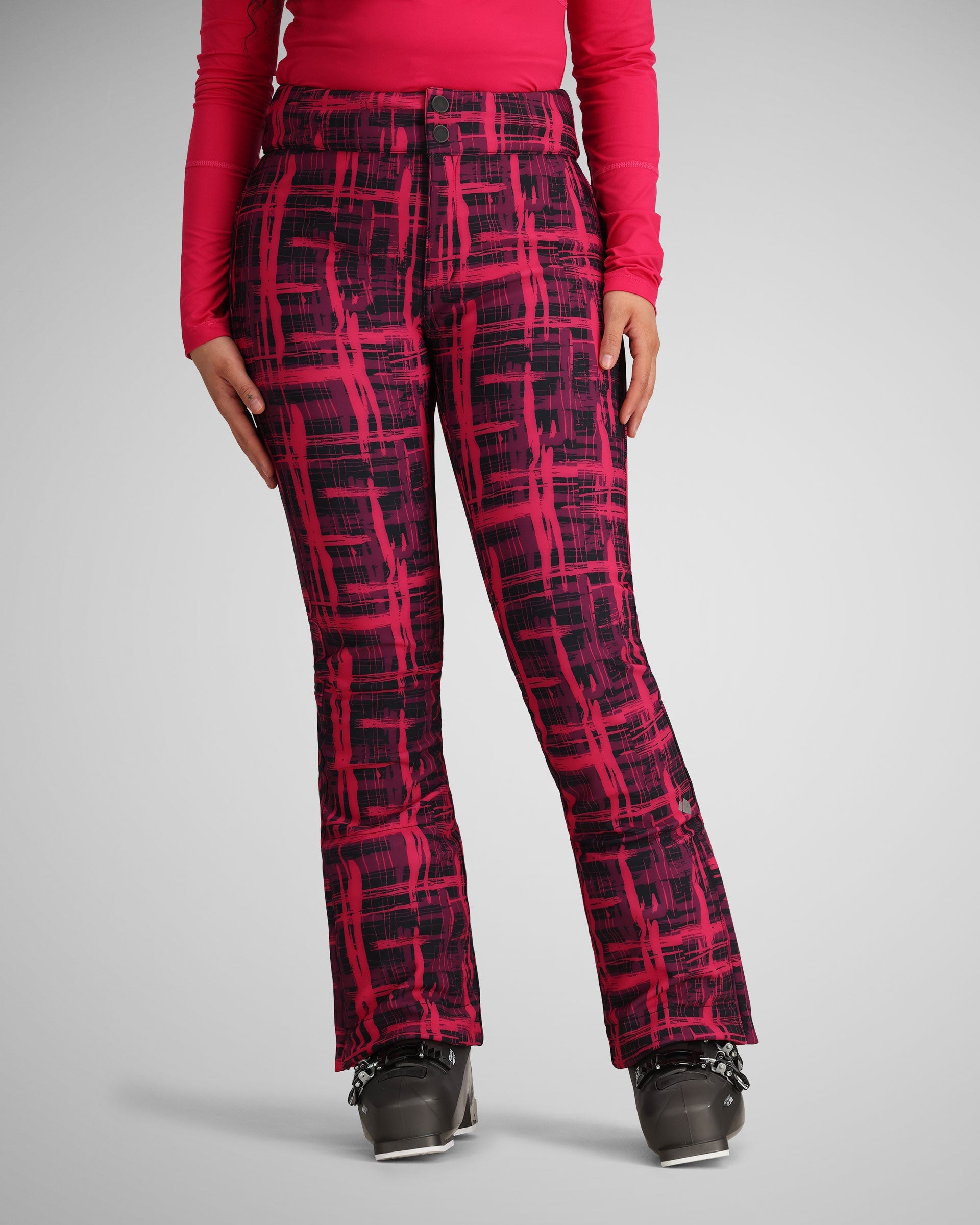 Printed Bond Pant | Pink Plaid、mySite、i-lightchina