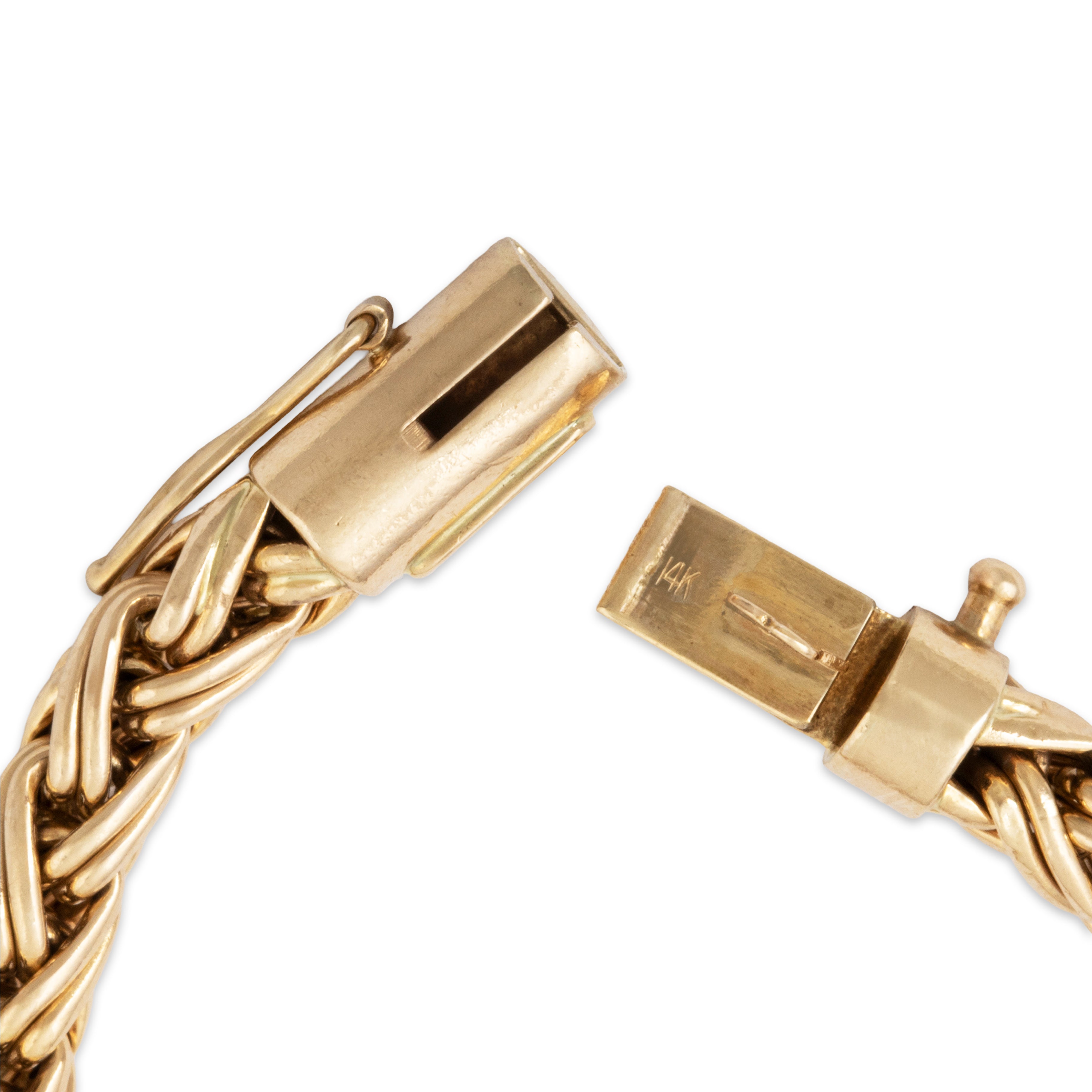 Vintage Tiffany & Co. 14k Yellow Gold Braided Rope Bracelet 6.75、mySite、hinf8tx79