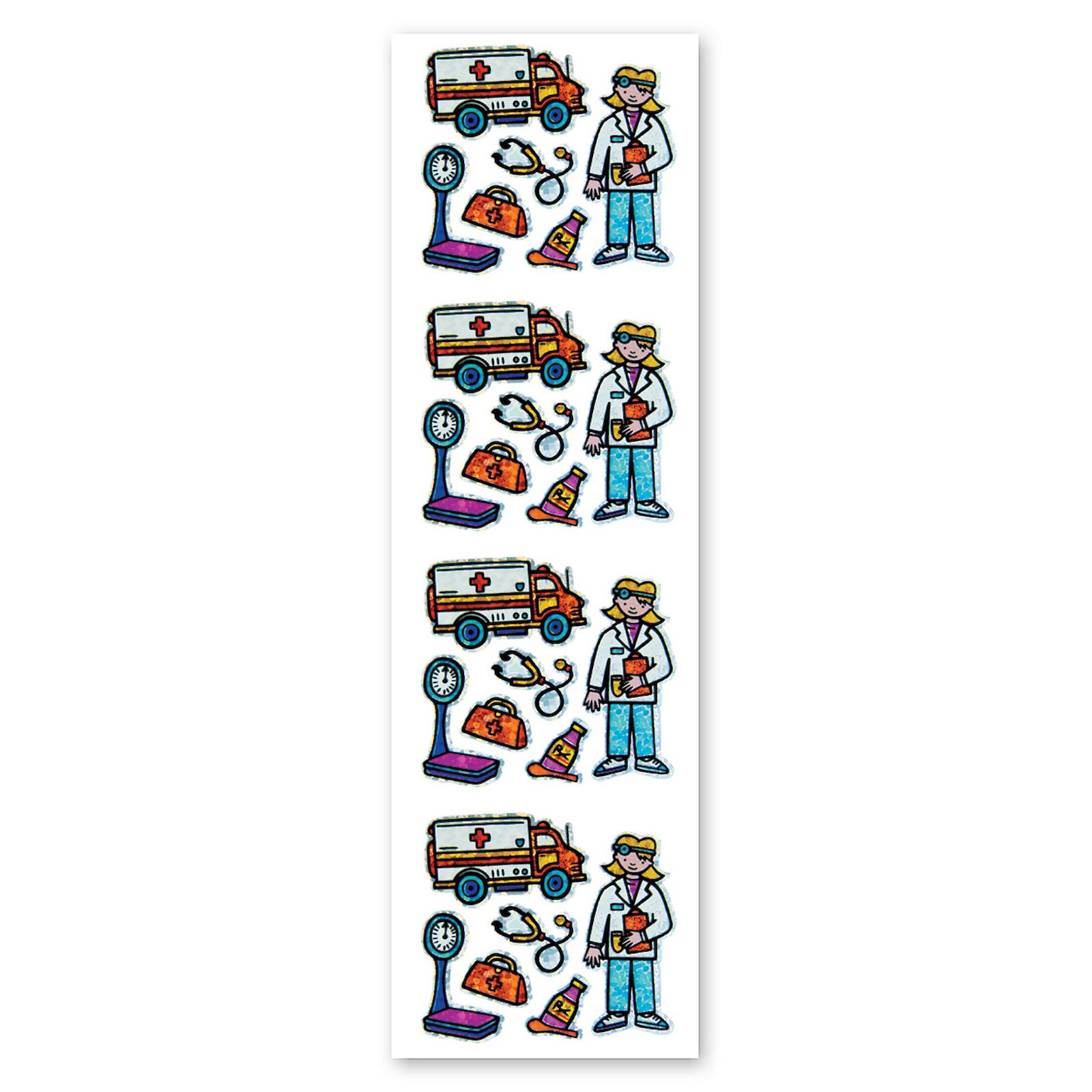  Doctor Sparkly Prismatic Stickers - Packaged、mySite、ghnorth