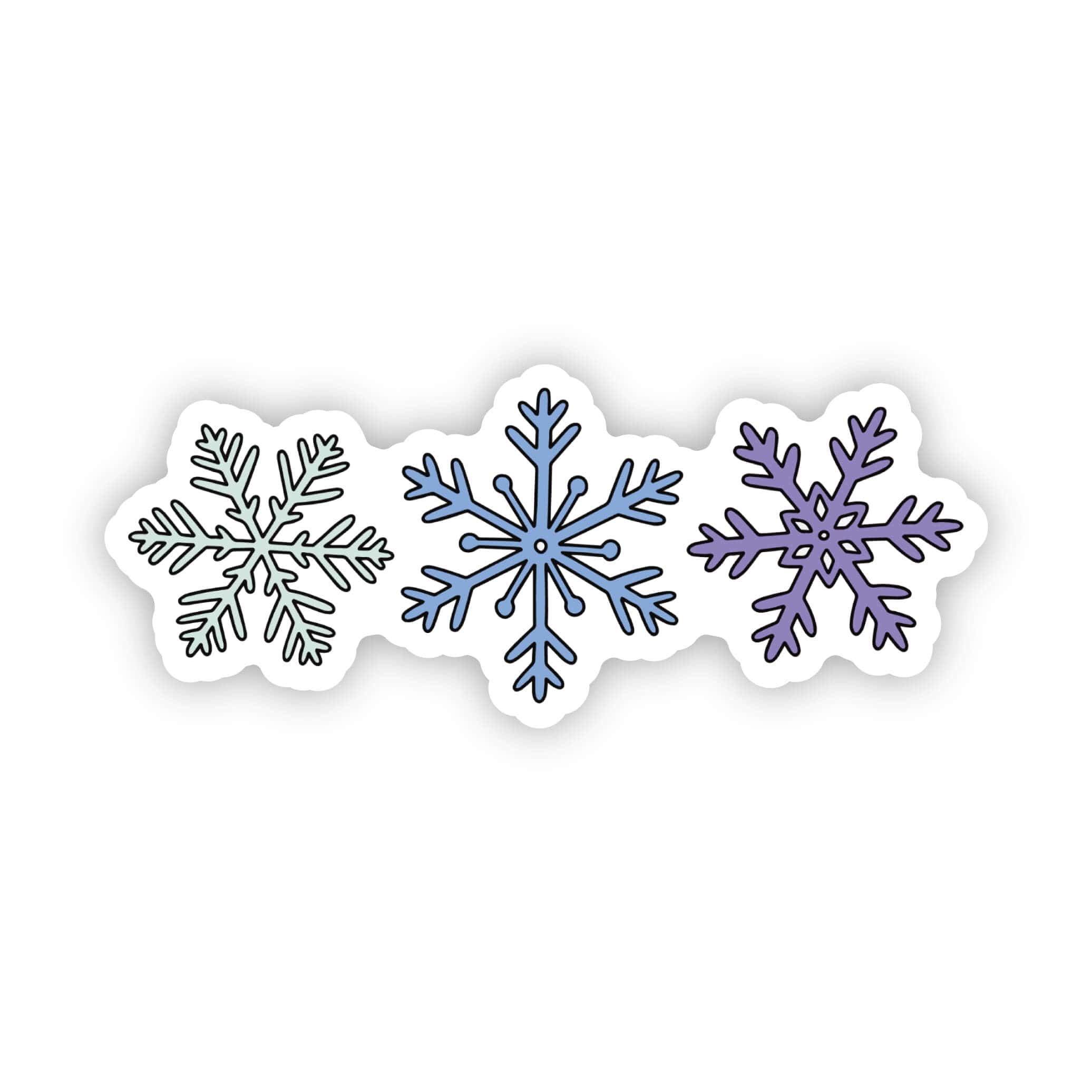  3 Snowflakes Sticker、mySite、elrpsem3k