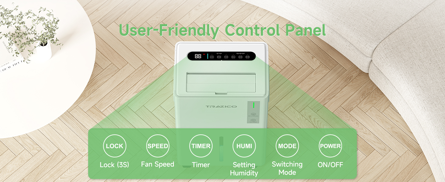 dehumidifiers with User-Friendly Control Panel
