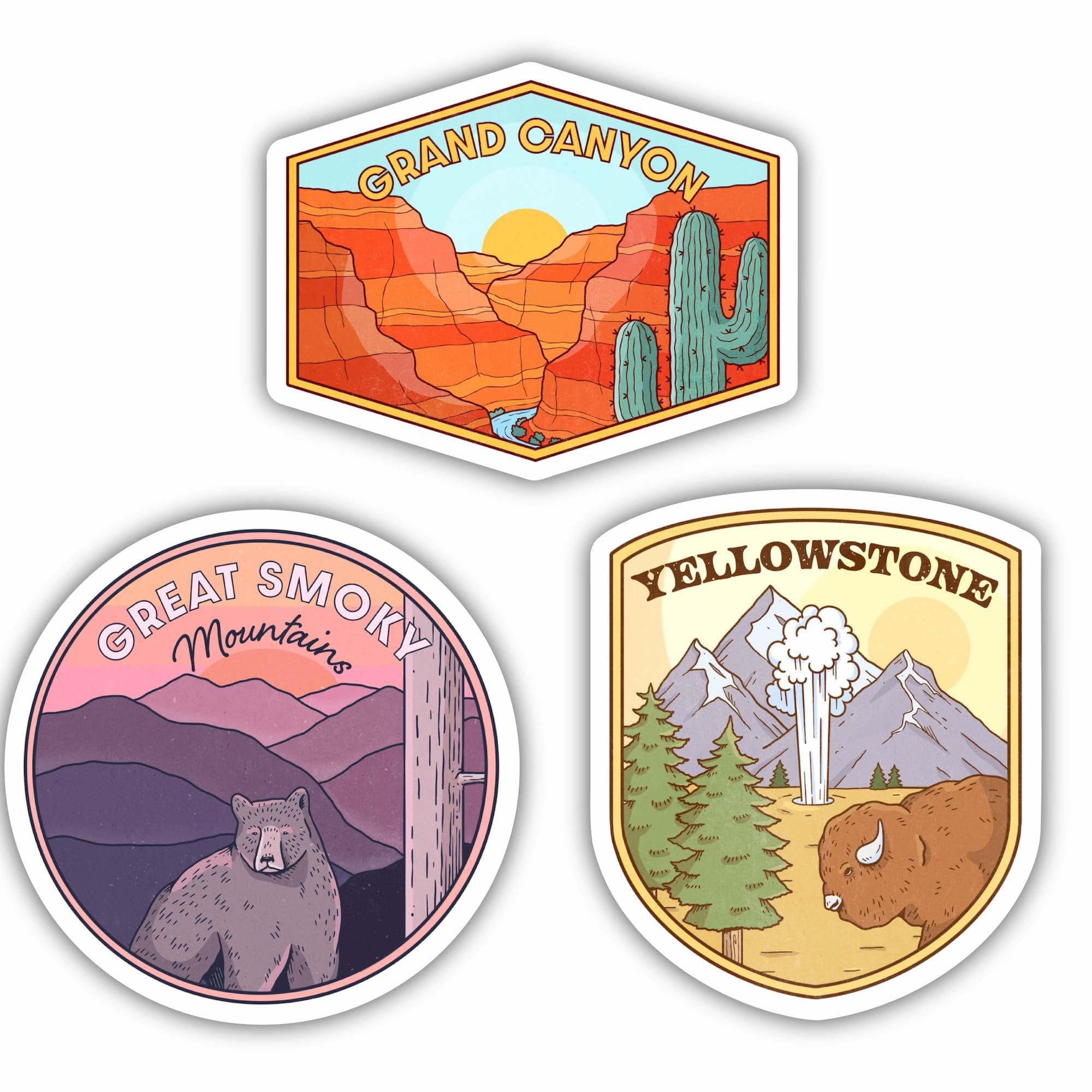  Nature Destinations Stickers 3 Pack、mySite、elrpsem3k