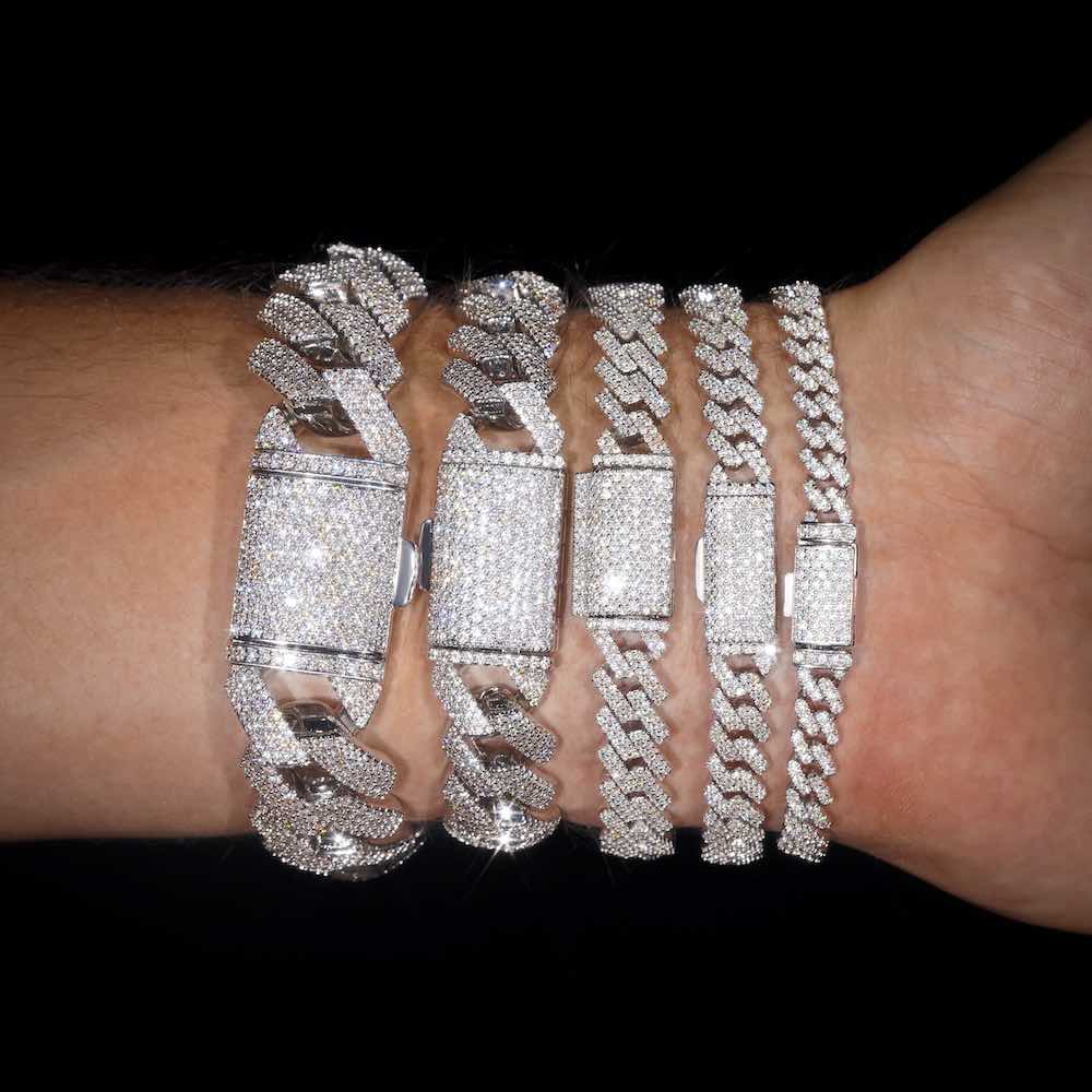 Moissanite Cuban Link Bracelet 14K Gold (ALL SIZES)、mySite、hinf8tx79