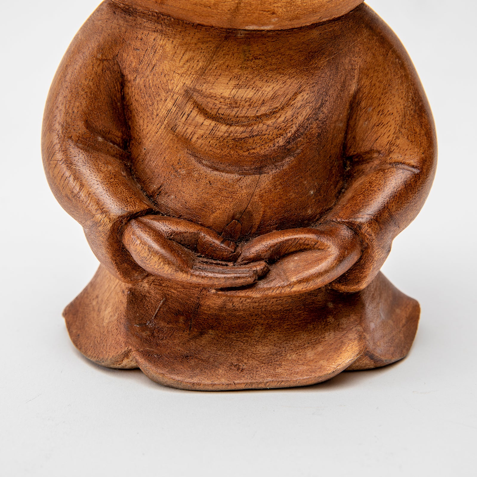 Wooden Happy Monk Statue、mySite、topwebapps